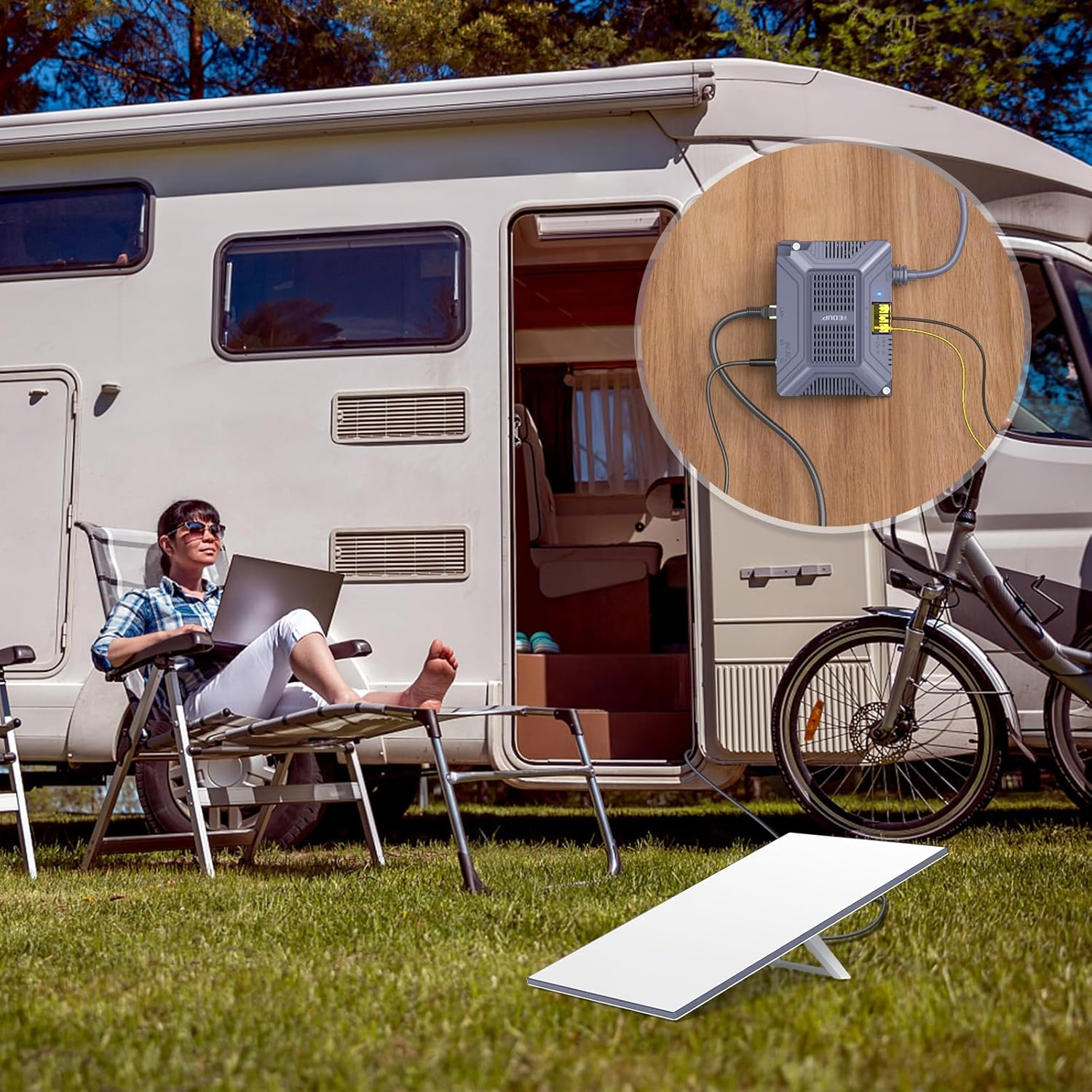 200W Starlink Gen 3 Poe Injector Gigabit，5 in 1 Starlink Ethernet Adapter Gen 3 with Surge and ESD Protection, USB & Type-C Power Output, DC 9-36V Input for Starlink Standard (V3 Dishy) image number 5