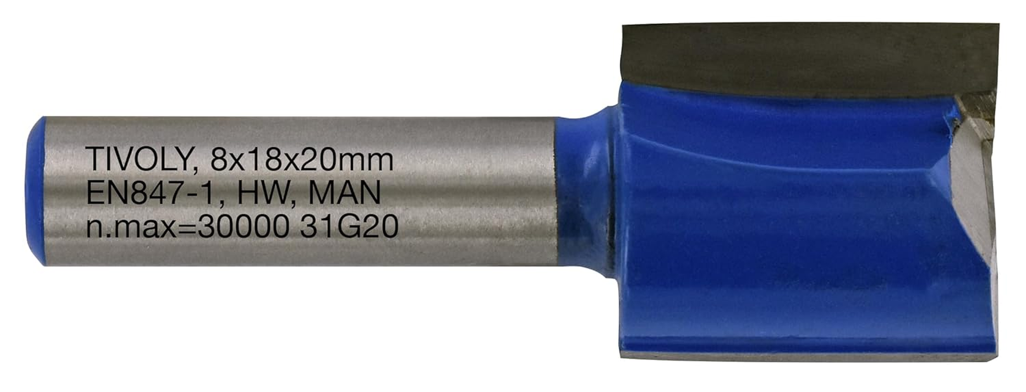 Tivoly XT60642067831 Straight Router Bits | 2 Diamond Cut Cutters Diameter 3 Mm, Blue image number 3