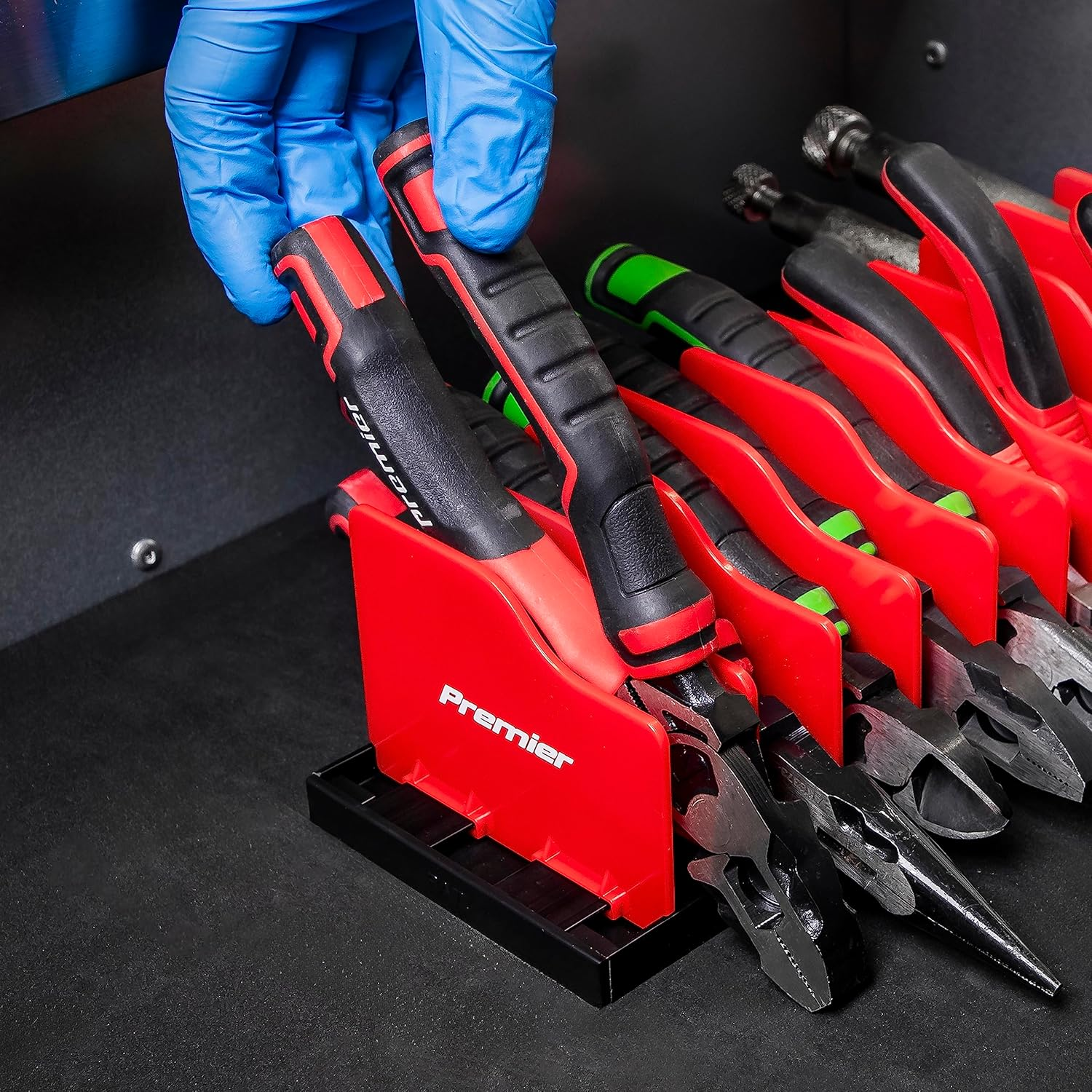 Sealey PR02 Pliers Rack, Red, 300Mm