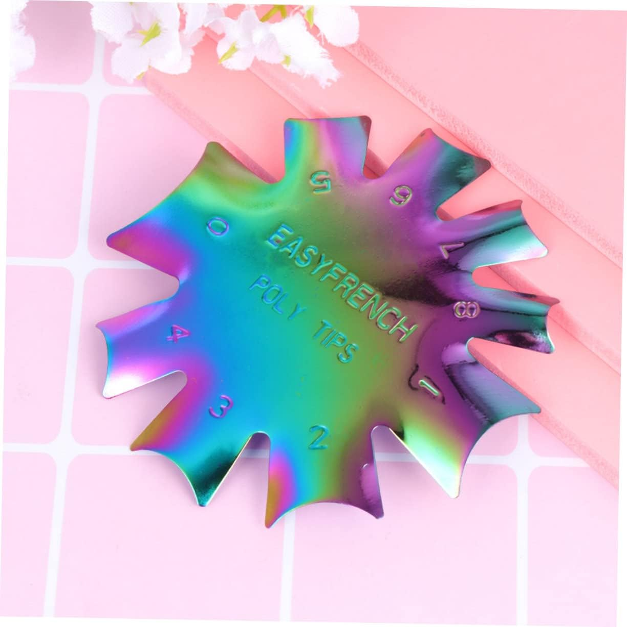 PACKOVE Nail Art Template Stainless Steel Nail Art Plate Pedicure Tools Kit for Women Girls image number 3