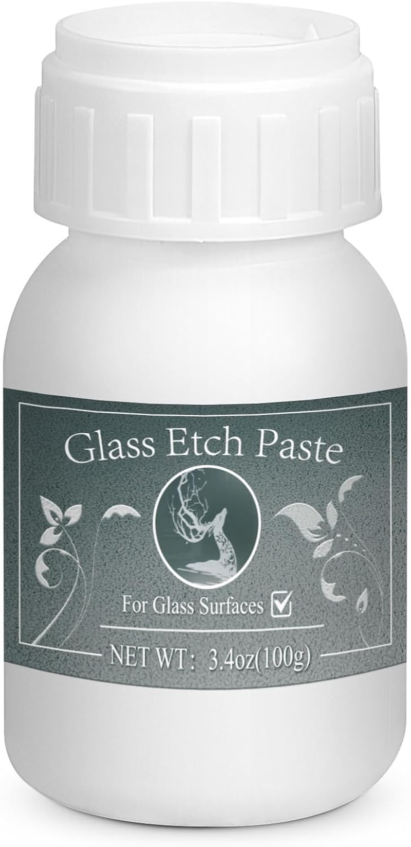 3.5 Oz Glass Etch Paste, Create Beautiful Art in Minutes, Personalize Your Craft on Glass Surfaces (100G) image number 3