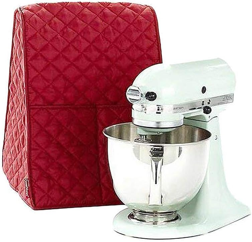 Transparent Cover for Kitchenaid Stand Mixer, Large Size Covers with Organizer Bag Compatible 4.5-6 Quart Kitchenaid Mixer, Fits All Tilt Head & Bowl Lift Models(Clear)