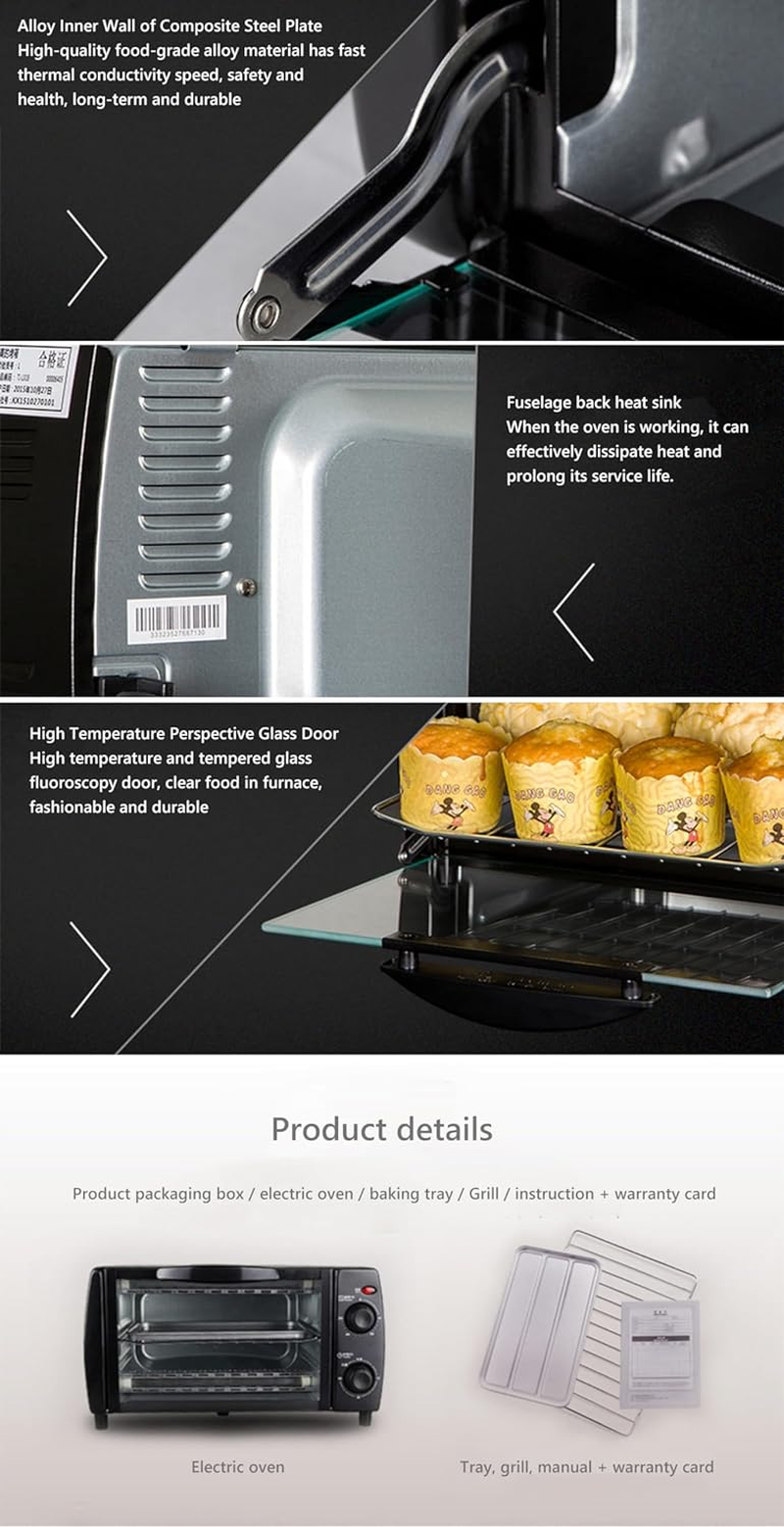 Multifunctional Kitchen Small Electric Oven Baking Cake Independent Temperature Control image number 2