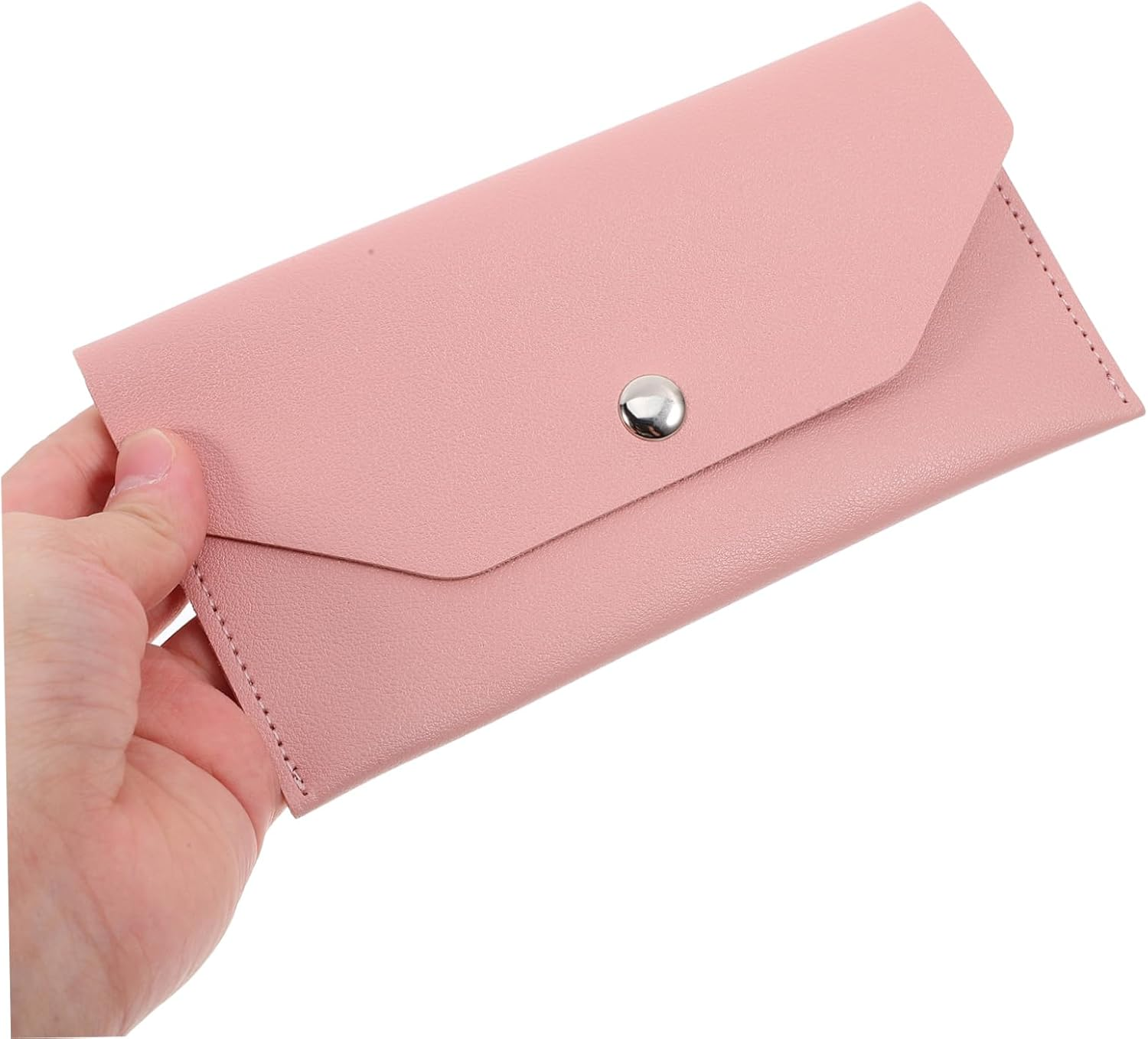 HOMSFOU Envelope Business Card Holder Pu Cash Envelope Bag for Credit Card Holder for Men Travel Document Organizer image number 1