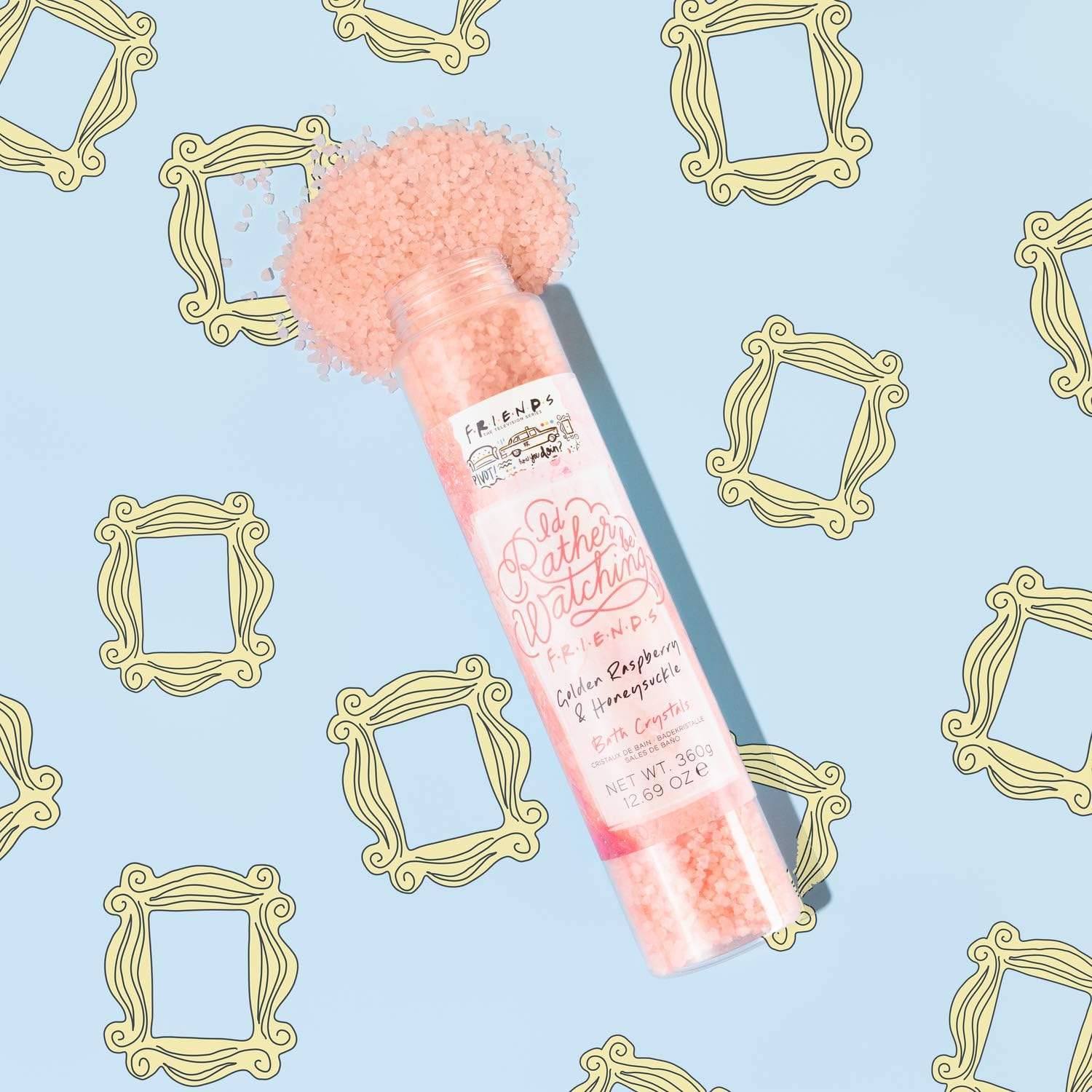 FRIENDS TV Show Bath Crystals 360G - Golden Raspberry and Honeysuckle Scented image number 3