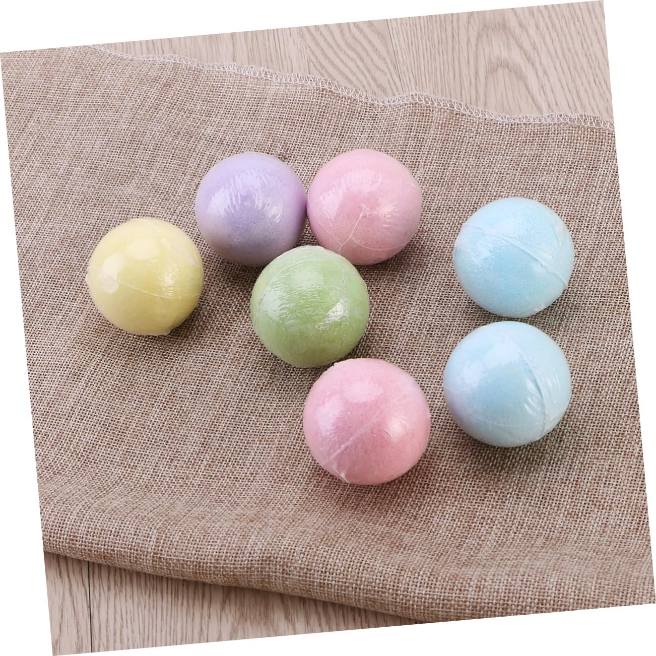 MERRYHAPY 8Pcs round Bathing Balls Natural Ingredients for Relaxing Bath Experience Mixed Colors for Men and Women Moisturizing and Skin-Cleansing Benefits image number 2