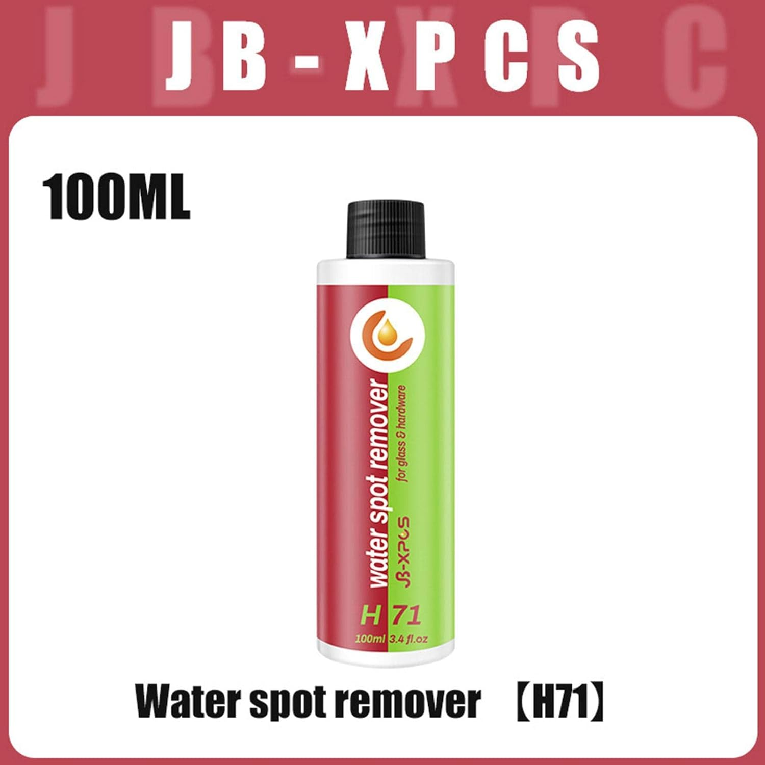 Water Spot Remover for | 100Ml High Gloss Hard Water Spot Remover,Shower Glass Cleaner Hard Water Remover For, Glass, Paint, Mirrors, Chrome Surfaces Wynott image number 3