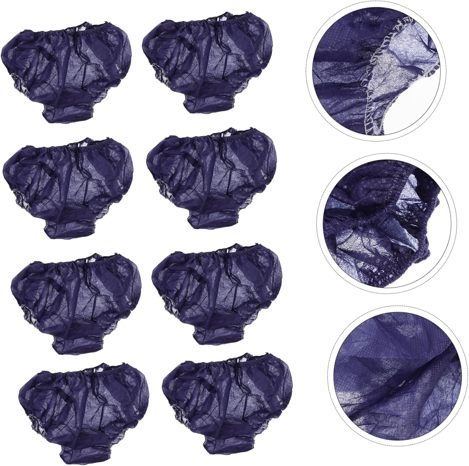 Sosoport 25Pcs Women Disposable Spa Panties Simple Panties for Postpartum Travel Spa Sessions Dark Blue image number 5