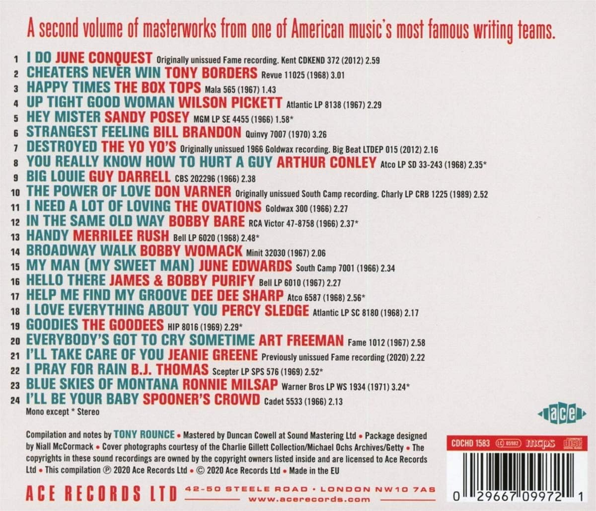 Happy Times: Songs of Dan Penn & Spooner Oldham Vol 2 / Various image number 1