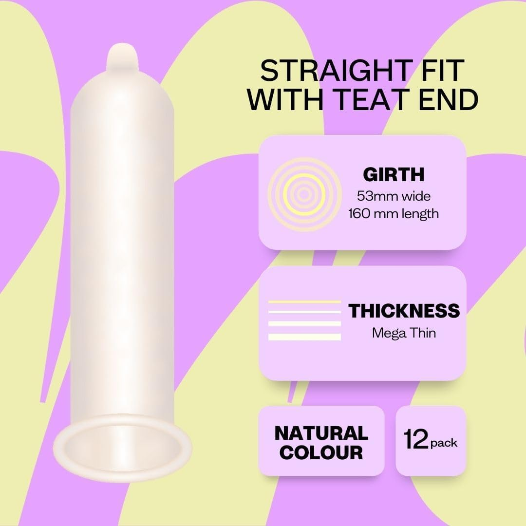 Moments Mega Thin 0.03 Condoms - 20% Thinner, Extra Lubricated, Premium Quality Natural Latex, Vegan, Gynaecologically & Dermatologically Tested (Pack of 2 (24 Counts)) image number 4