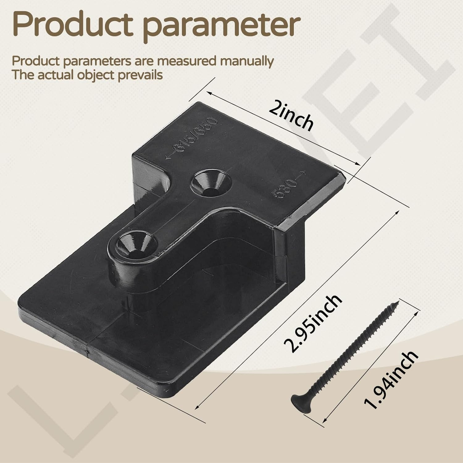LIZEWEI Blower Wall Mount/Mounting Bracket for EGO Leaf Blower 530, 615, 650, LB5300 Wall Hanger, Plastic Wall Holder Wall Bracket for Hanging Leaf Blower image number 1