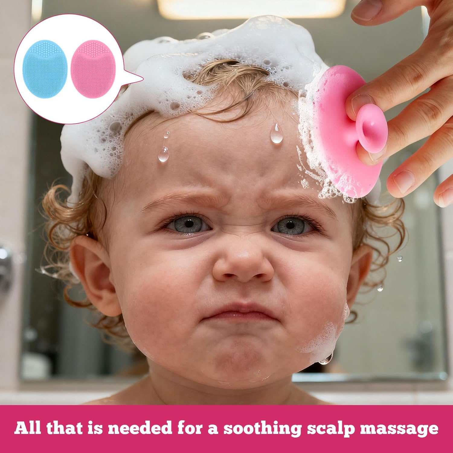 Baby Hair Brush, 3 Pcs Baby Brush, Cradle Cap Brush, Toddler Hair Brush, Wood Natural Soft Bristle Brush for Newborn, Baby Comb for Daily Care and Bath Time, Baby Essentials, Registry Gift image number 1