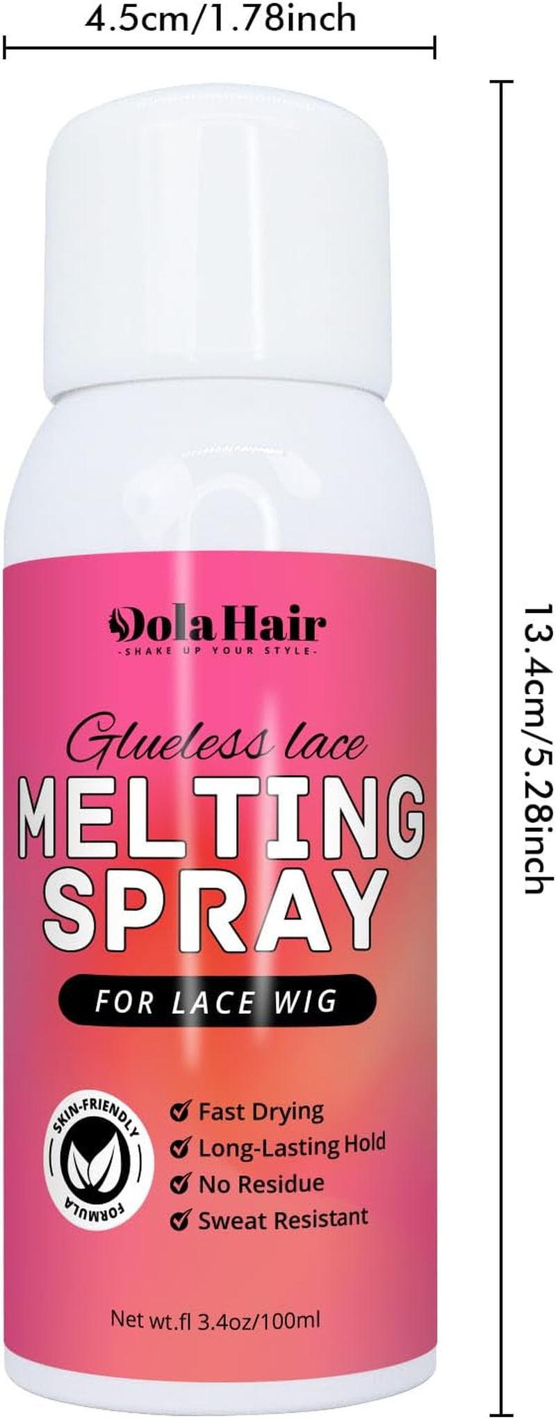 Dolahair Lace Glue Kit - Complete Set with Lace Tint Mousse, Wig Installation & Melting Spray(Medium Brown) - Medium Brown image number 6