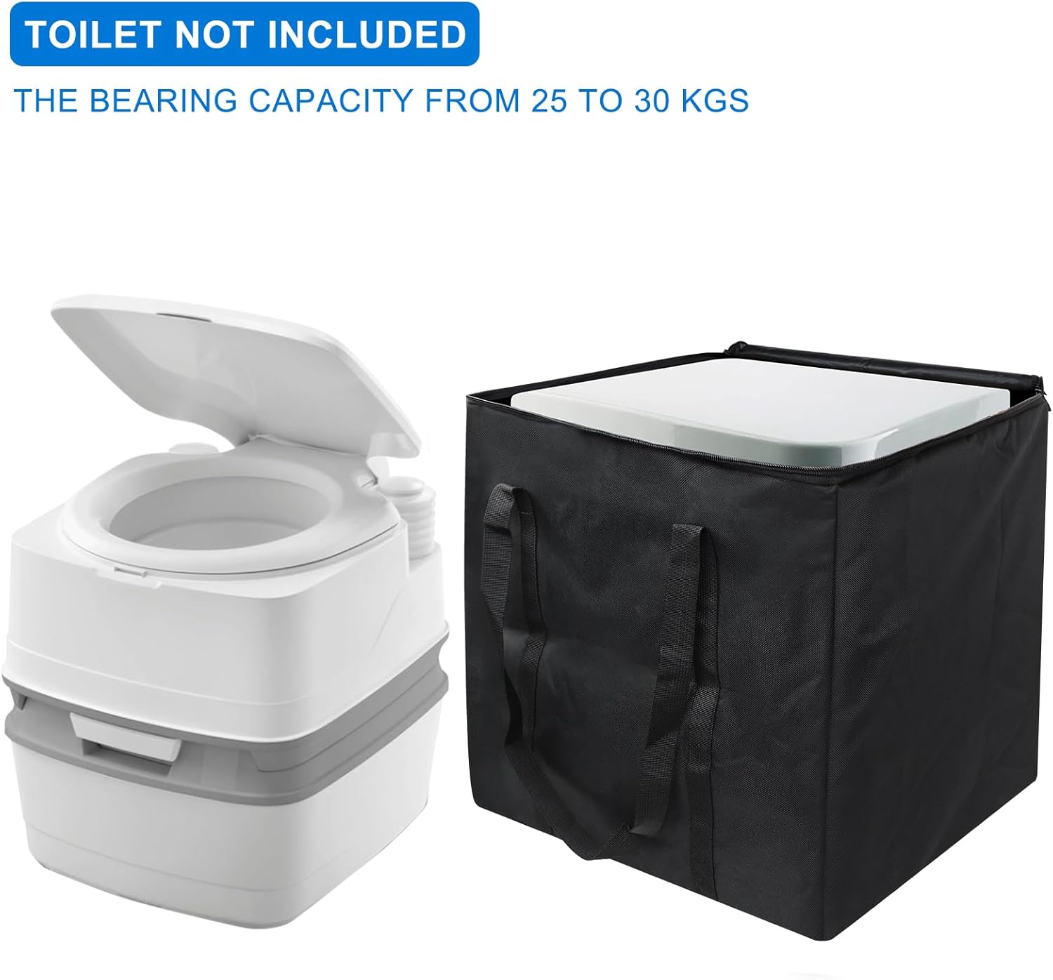 Portable Camping Toilet Storage Bag, Toilet Carry Bag for Porta Potti 165 365 145 335 345 565, Universal for Camping Caravan Motorhome Travel image number 4