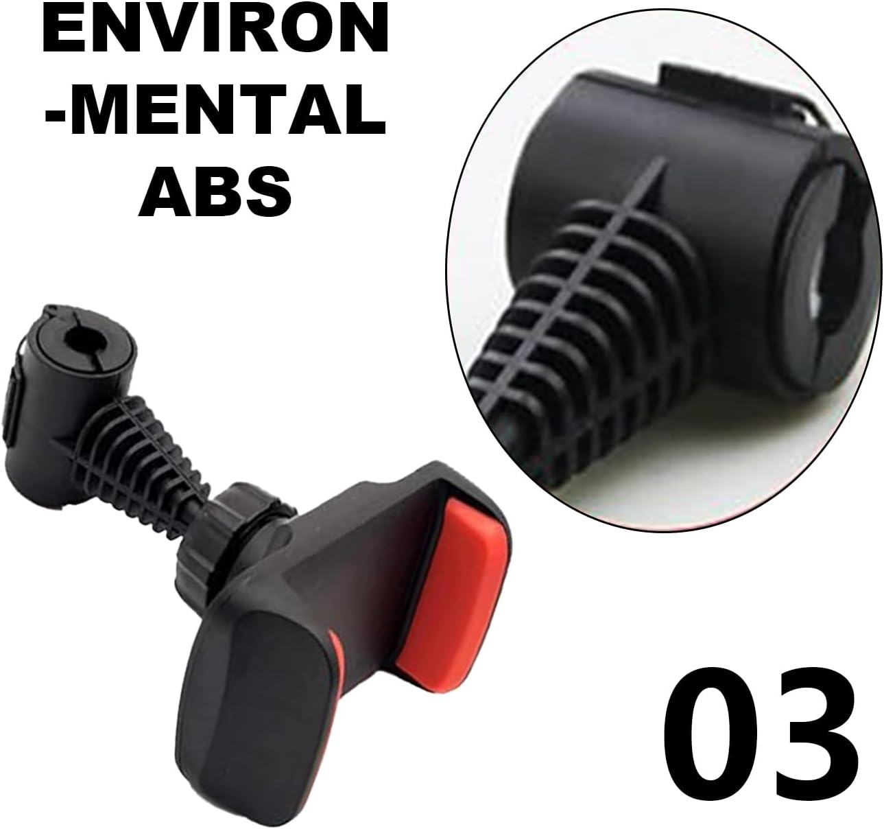 Car Headrest Phone Mount, Universal Back Seat Holder, 360&deg; Swivel Rotation, Black image number 6