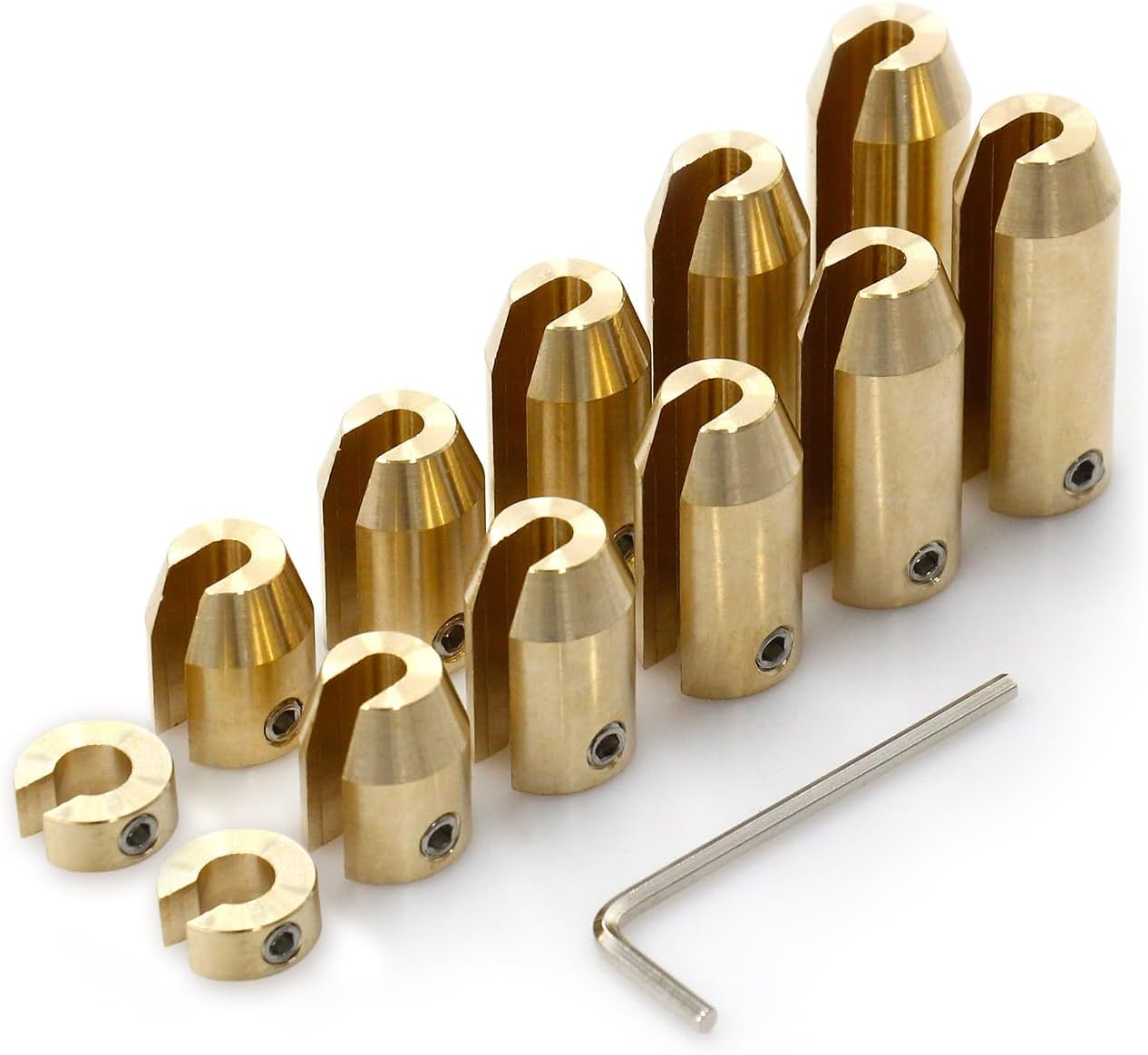 Shkalacar Pack of 12 Motorcycle Balancing Weights Spoke Wheel Weights Reusable Brass Wheel Spokes Balance Weights for Improved Wheel Balance