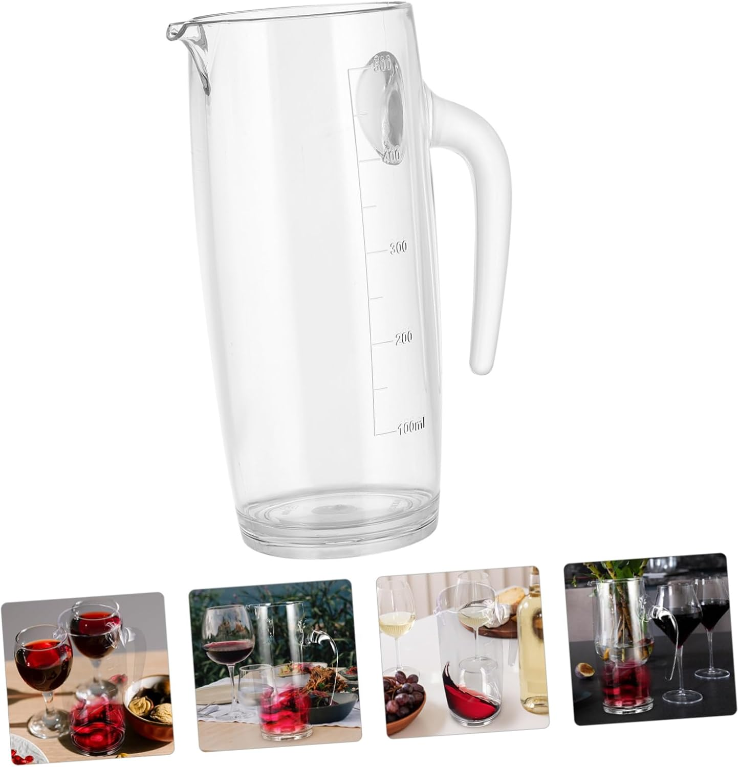 LABRIMP Large Capacity Liquor Pitcher Creative Wine Decanter Material for Whiskey Wine Tasting image number 1