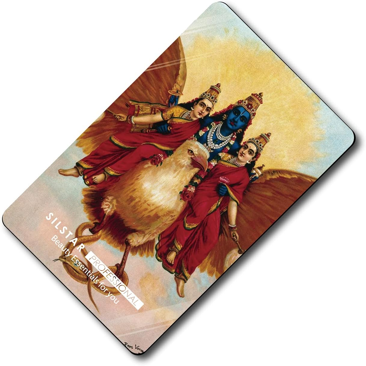 SILSTAR PROFESSIONAL Compact Card Mirror, Unbreakable Acrylic Makeup Mirror, Vanity Mirror Small for Wallet Case, Travel Purse, Handheld Compact Pocket Mirror_Raja Ravi Varma_Lord Garuda 145 image number 4