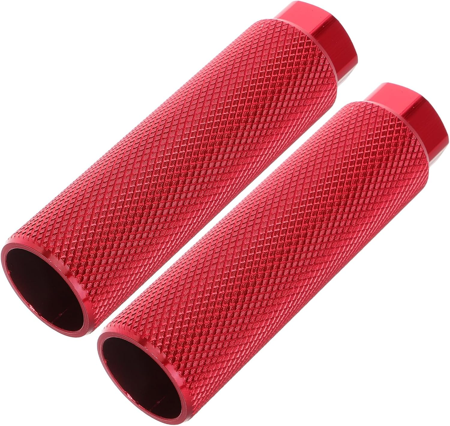 FOMIYES 2PCS Red Aluminum Alloy Bike Foot Pegs Universal Cycling Rear Wheel Pegs for Mountain and Compact Bicycles image number 2