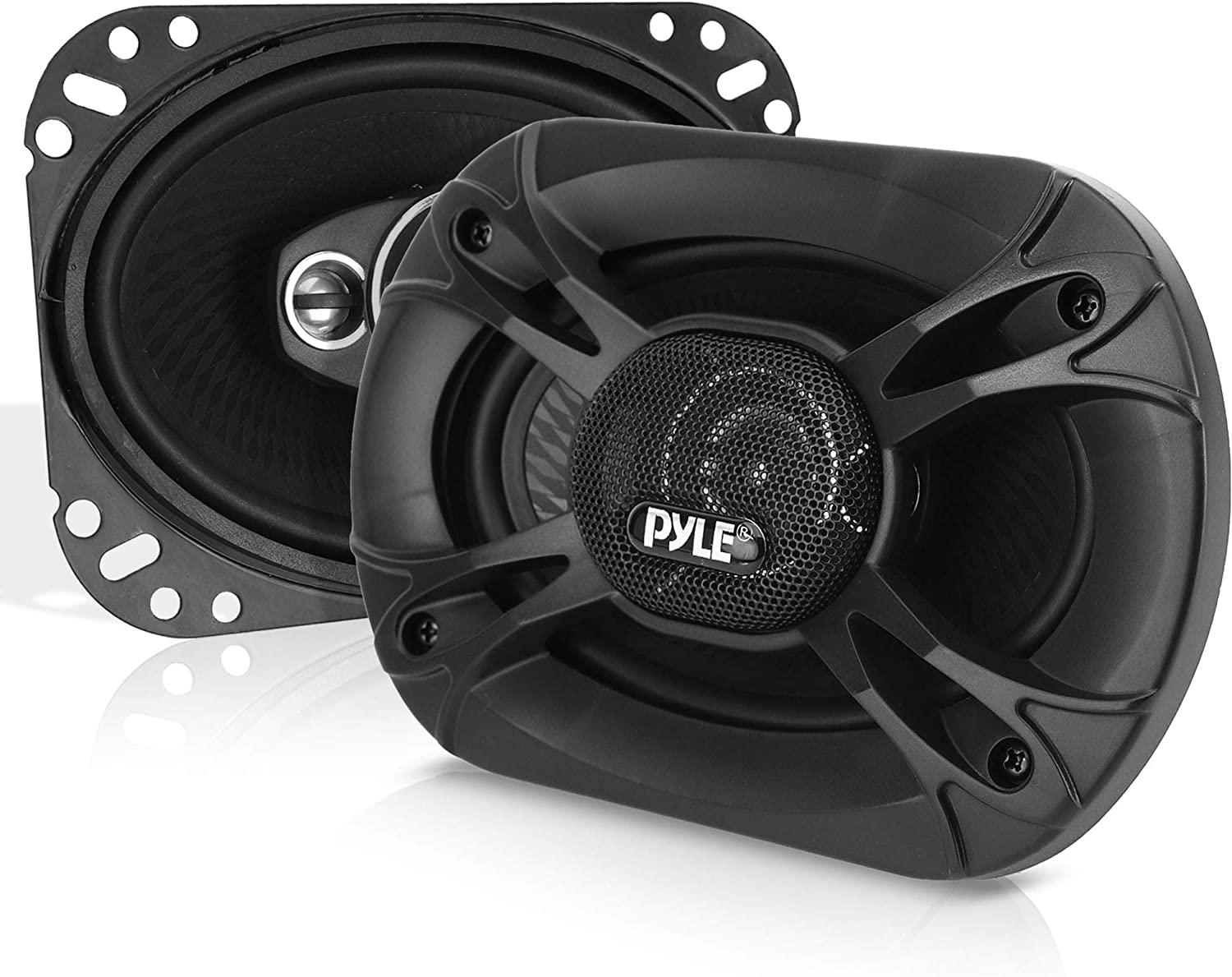 Pyle 3-Way Universal Car Stereo Speakers - 300W 4" X 6" Triaxial Loud Pro Audio Car Speaker Universal OEM Quick Replacement Component Speaker Vehicle Door/Side Panel Mount Compatible - PL4163BK (Pair) image number 3