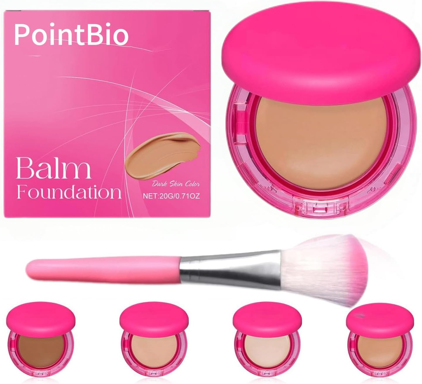 2025 Update Peptide Bounce Balm Foundation, Peptide Bounce Foundation &ndash; Hydrating, Age-Defying Makeup for Mature Skin, Natural, Medium Coverage, Blur Fine Lines, Smooths Texture (Natural Color)