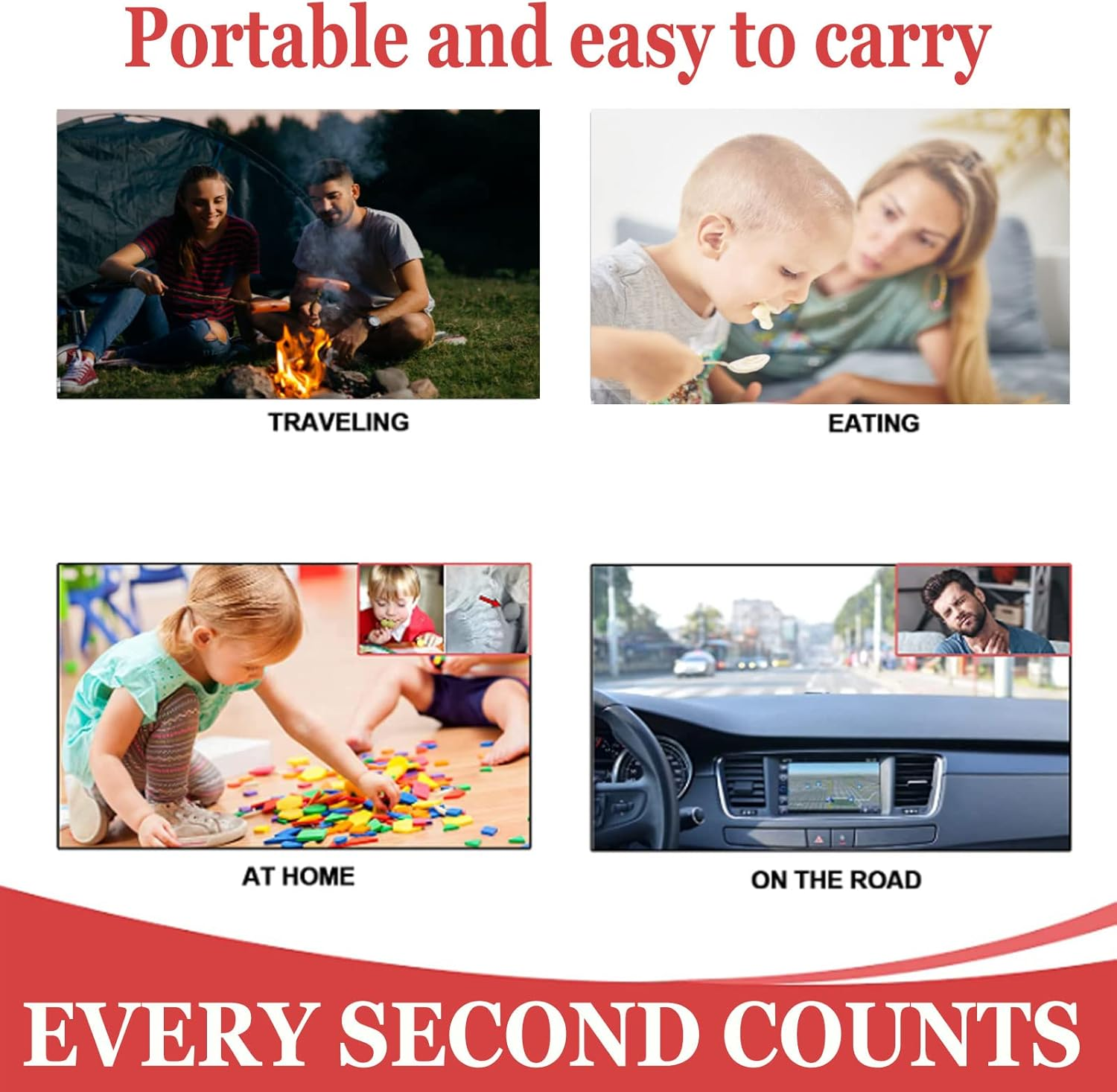 Child & Adult Removal Device for Removing Obstructed Objects, Portable Device for Toddlers and Kids, Safe and Effective Infant First Aid Kit, Easy to Use, Equipped with Two Size Masks