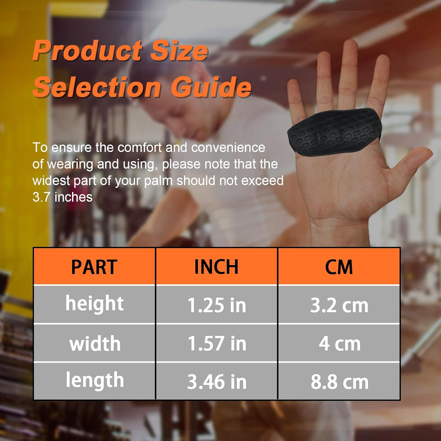 Decrplus Rypt Grip for Weight Lifting Deadlift Rows-Rubber Anti-Slip Ergonomic Lifting Gloves for Men and Women Training Palm Protectors for Gym Intensive Training and Exercise ﻿ image number 4