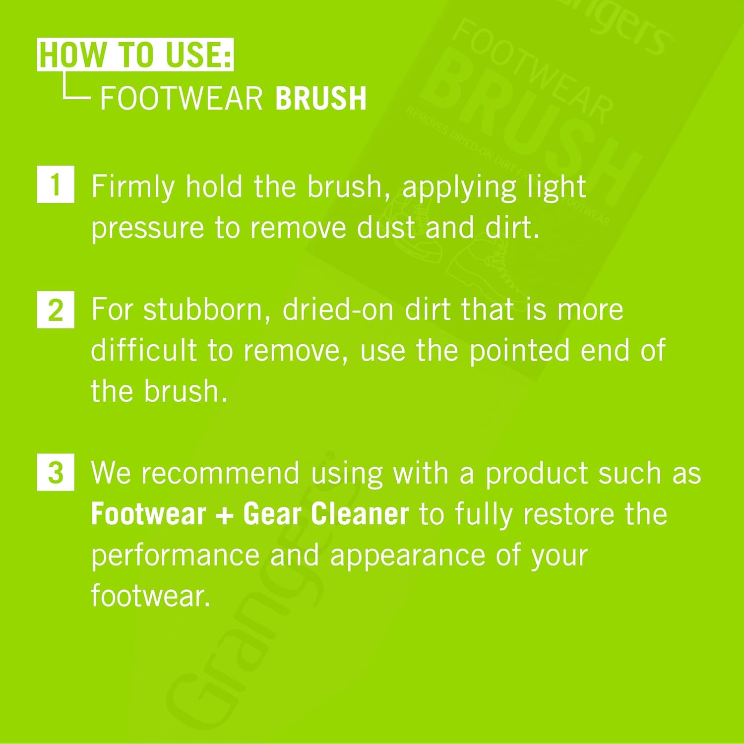 Grangers Footwear Care Cleaning Brush image number 3