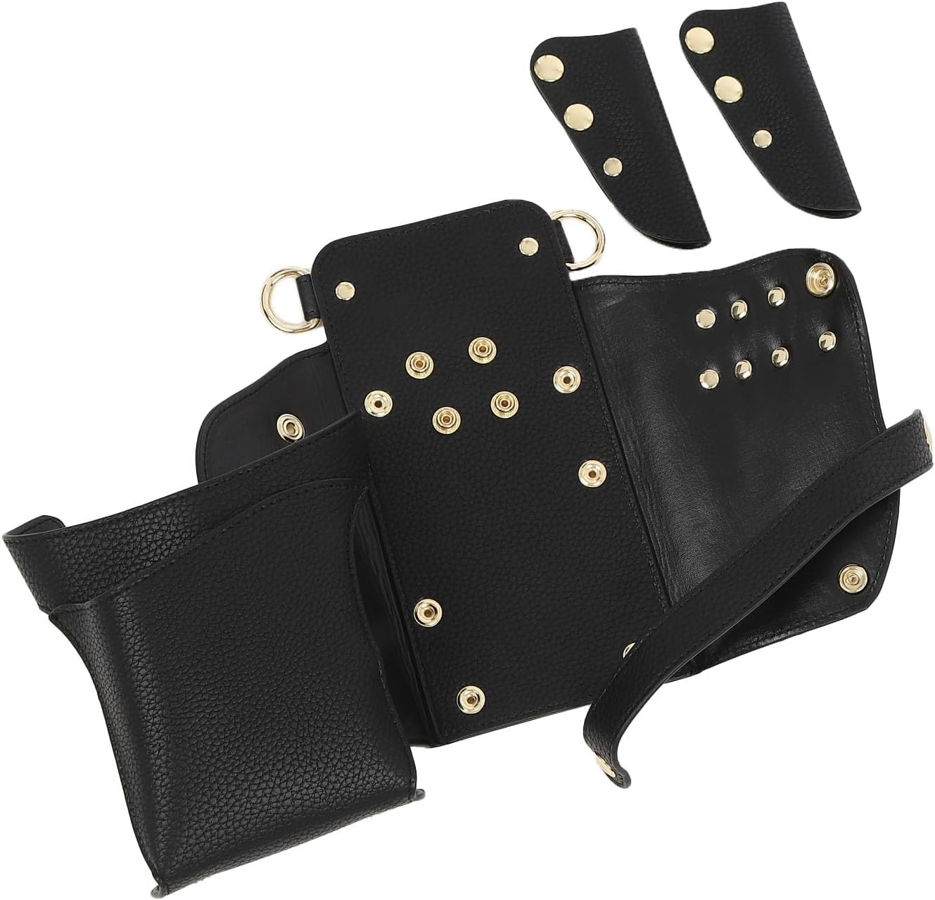 Dees Products Siena Black Gold Hardware Scissor Case Black image number 4