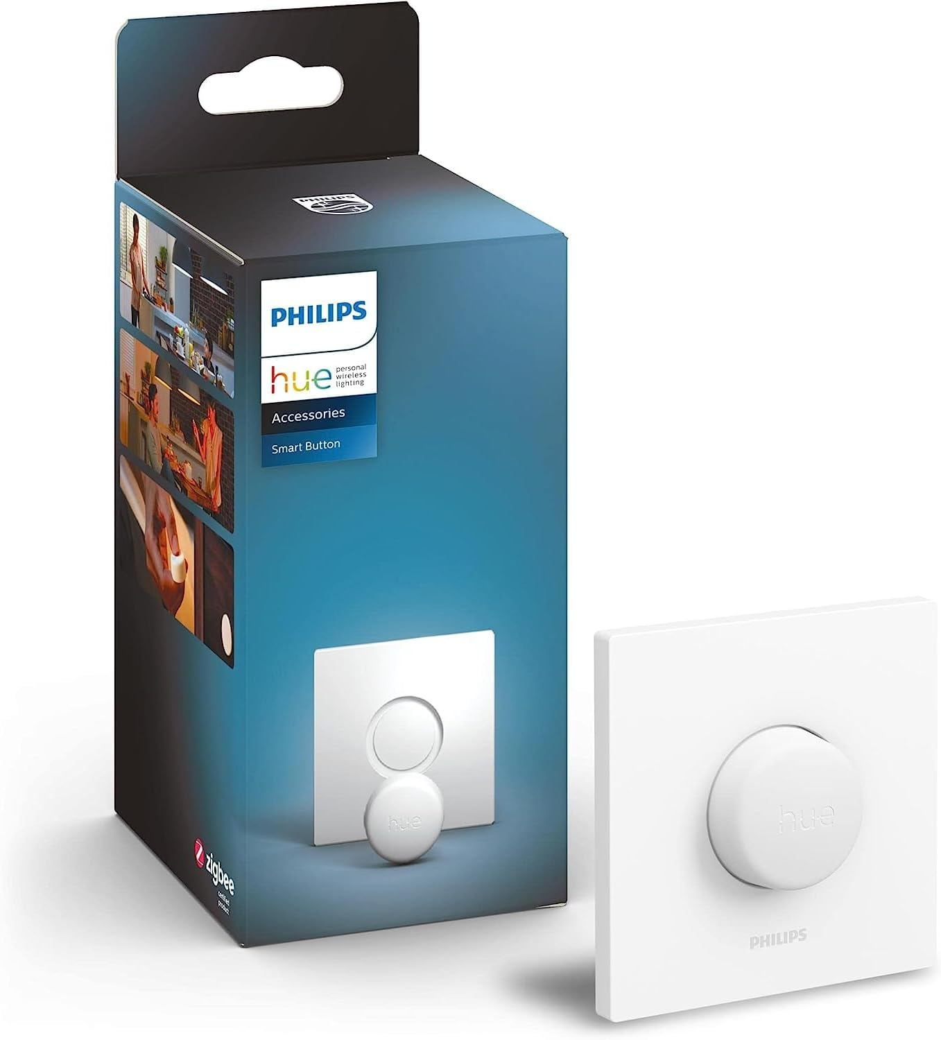 Philips Hue Smart Button Smart Lighting Accessory. Wireless Control of Home Lights, Livingroom, Bedroom. image number 4