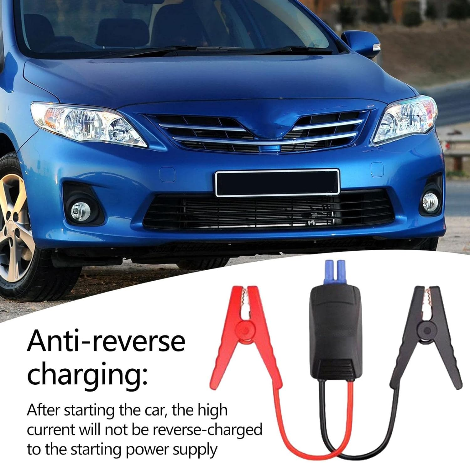 Jumper Cable,Car Emergenny Start Clip,Emergeency Car Jump Starter Booster,2 Gauge Jumper Cables,Smart Jumper Clamp Booster,Jump Cables for Auto Car Trucks Power Bank, Jump Start Cable image number 1