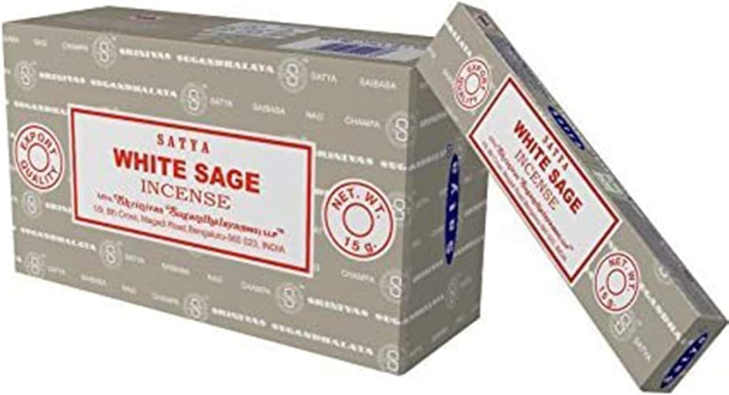 Satya Nag Champa White Sage Incense Sticks-12Packs X 15Grams by Satya image number 4