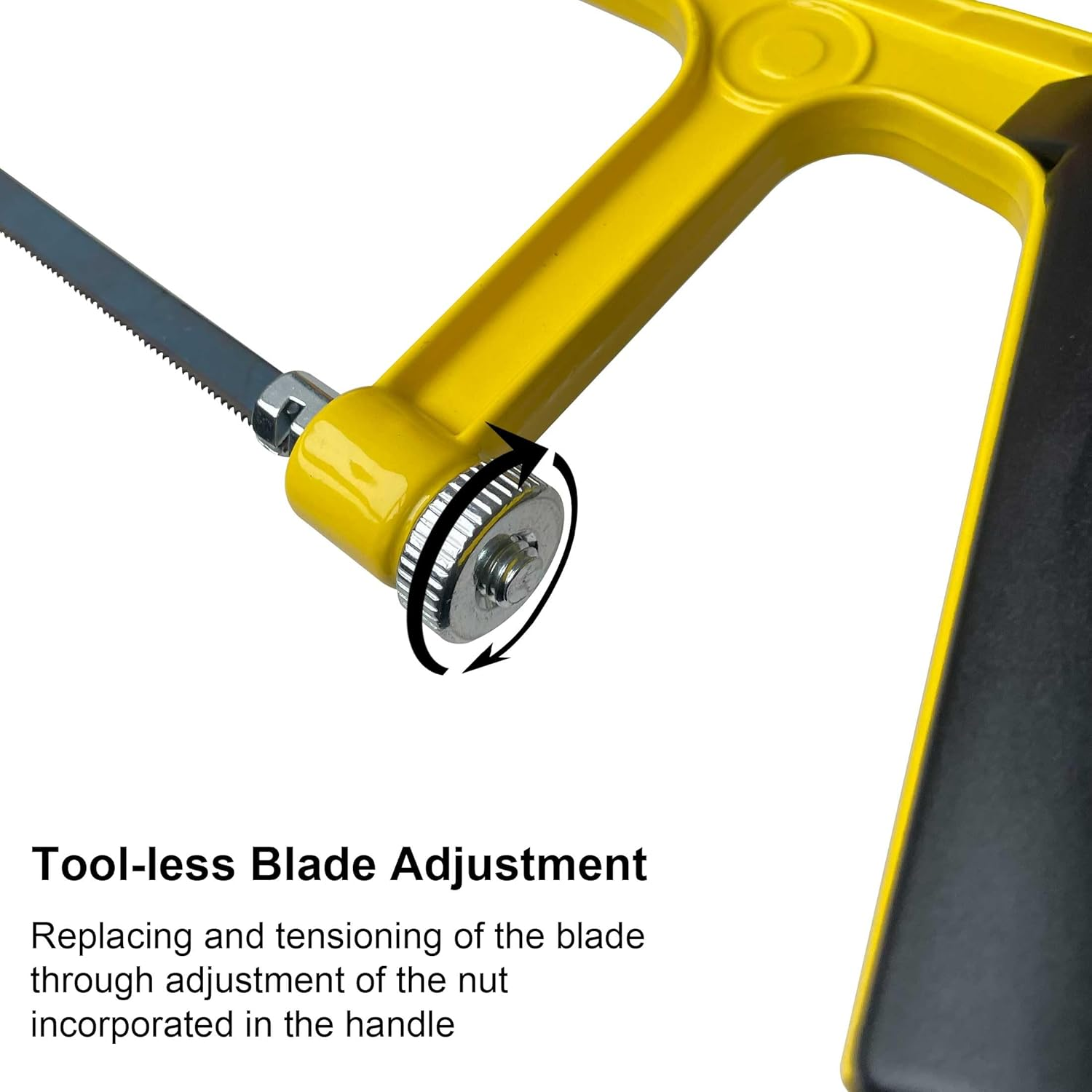 Hanpex 15Cm Mini Hacksaw Frame - 150Mm Extra Fine Cut Junior Hack Saw with Bi-Metal Blade for Metal and Wood image number 2