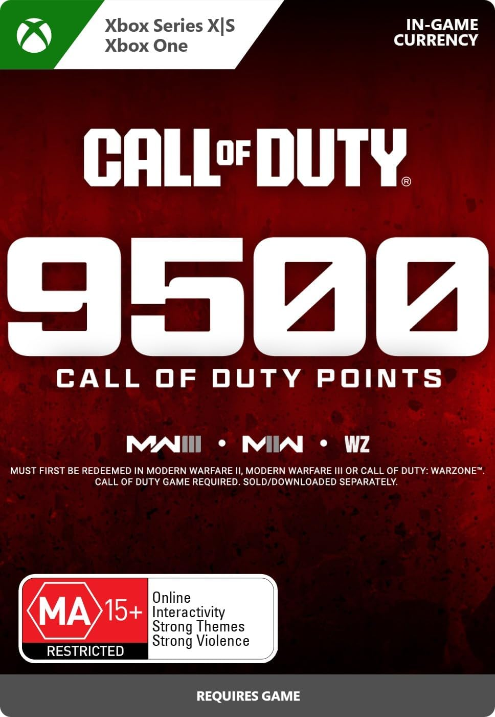 Call of Duty Points 9500 - Xbox [Digital Code]