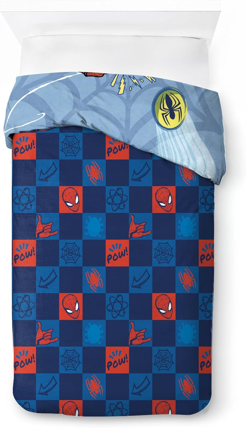 Jay Franco Marvel Spiderman Hero Power 100% Cotton Single Duvet Cover Set - Includes 50 X 70 Cm Pillowcase image number 5