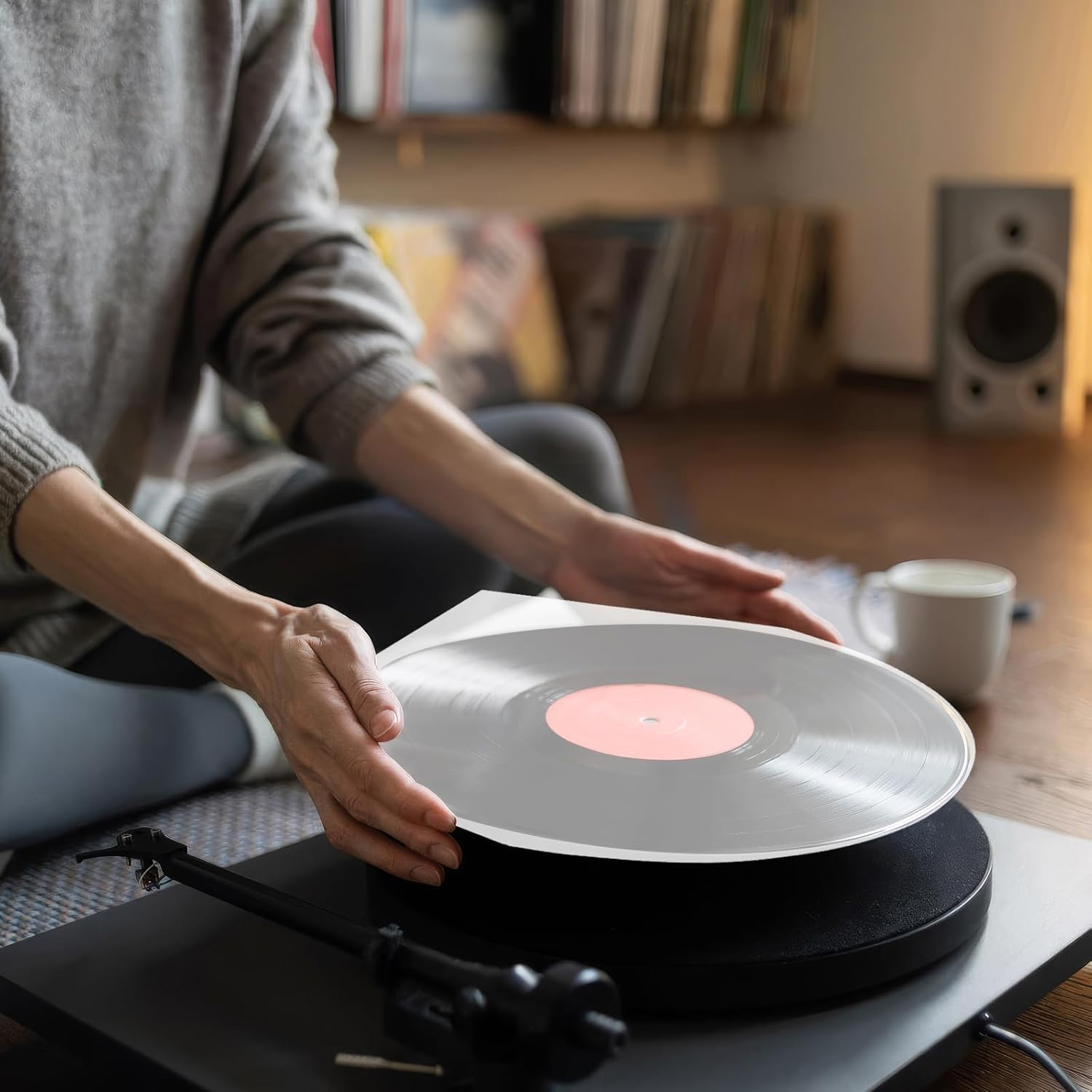 50 Pack Premium Vinyl Record Inner Sleeves,Clear 2-Ply Album Covers with Anti-Static Rice Paper - Master Vinyl Record Sleeves - Acid Free Protective Cover for 12" Records image number 5