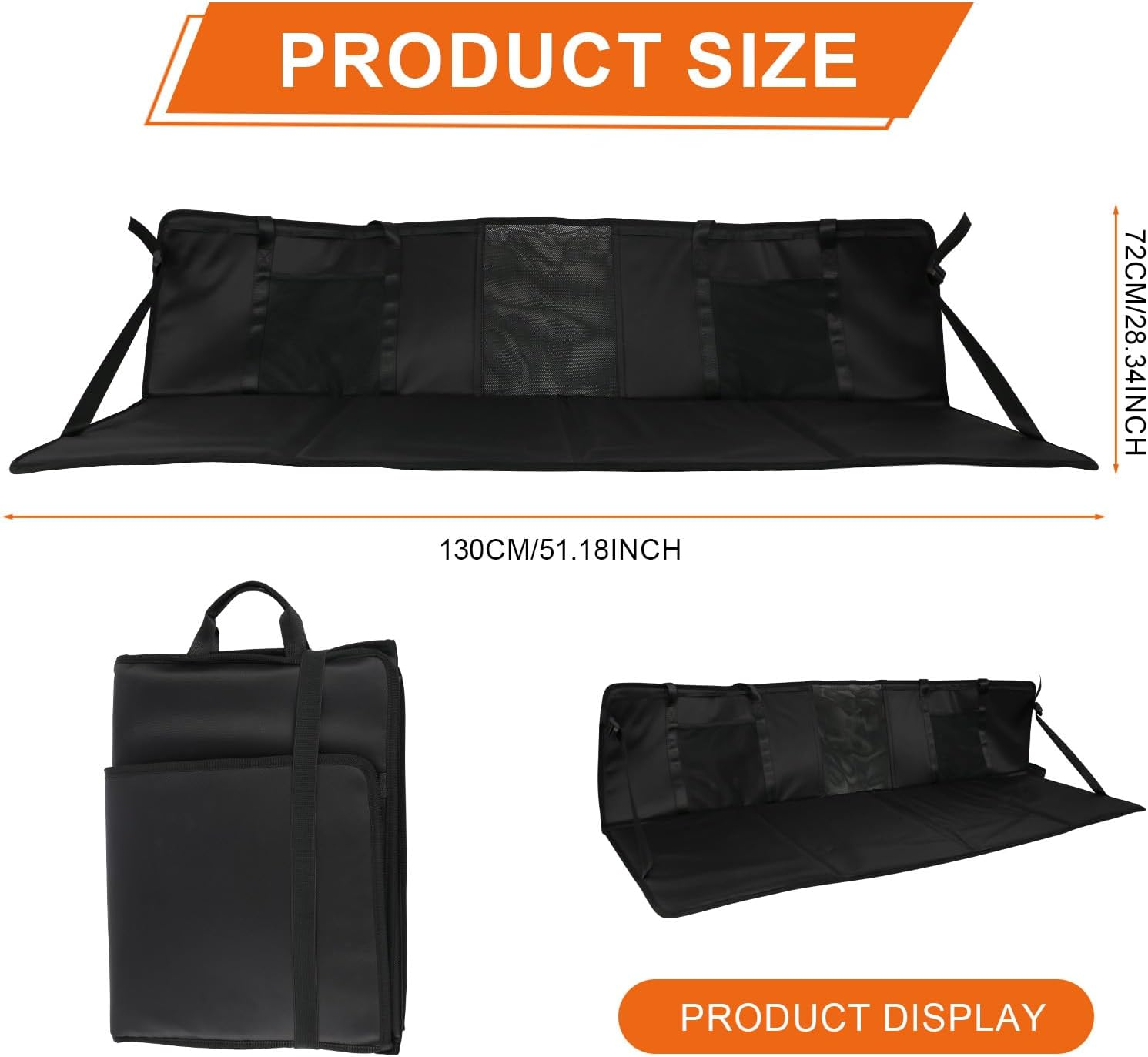 Back Seat Extender Compatible with Tesla Model Y/3 & Most SUV, Camping Rear Seat Mattress Bottom Extension, Travel Back Bed Platform Extension Plate, Sleeping Head Protection image number 6