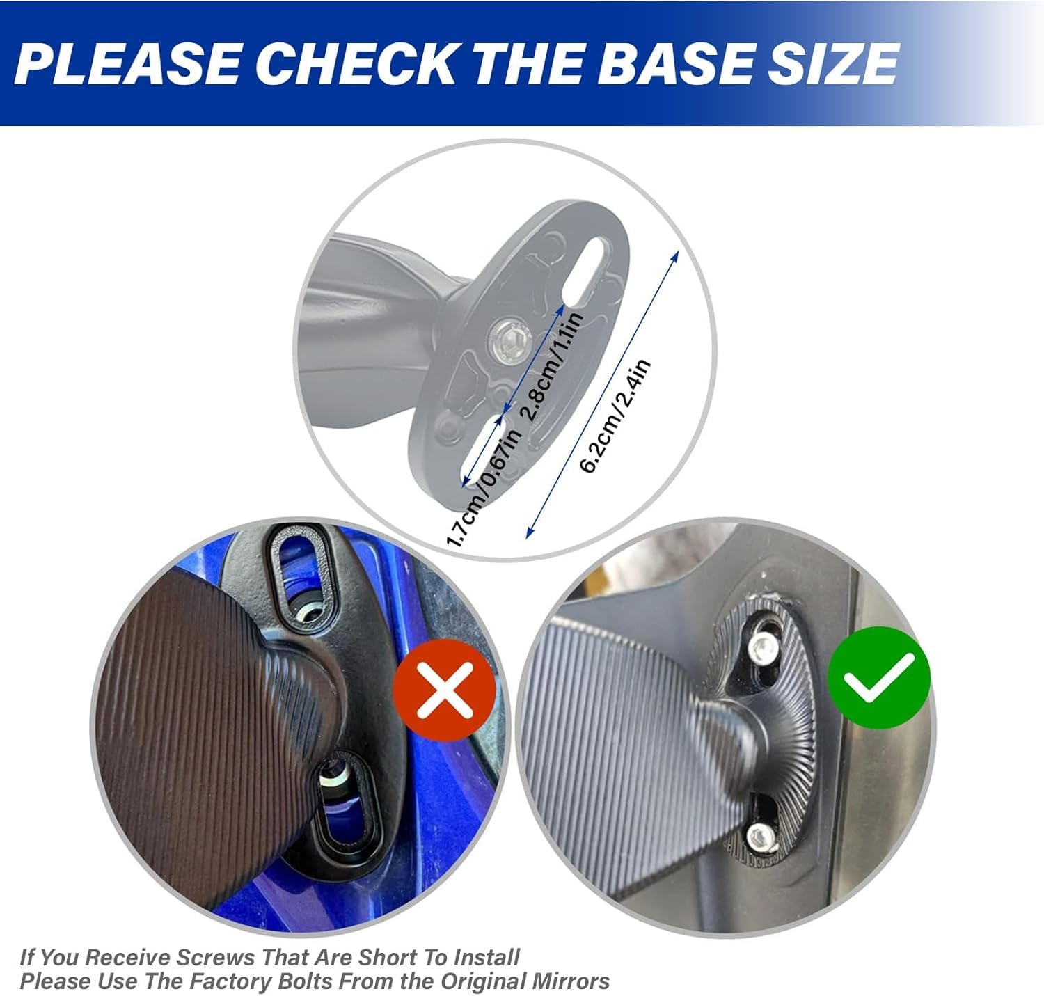 Motorcycle Mirrors, Stealth Motorcycle Wing Mirrors Compatible with Kawasaki Ninja 650 500 Ninja 400 ZX6R ZX10R ZX4RR ZX14R Suzuki GSXR 1000 600 750 Hayabusa GSX1300R