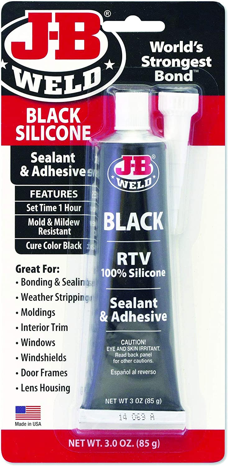 JB Weld RTV Silicone Sealant and Adhesive, Red, 85 G image number 2