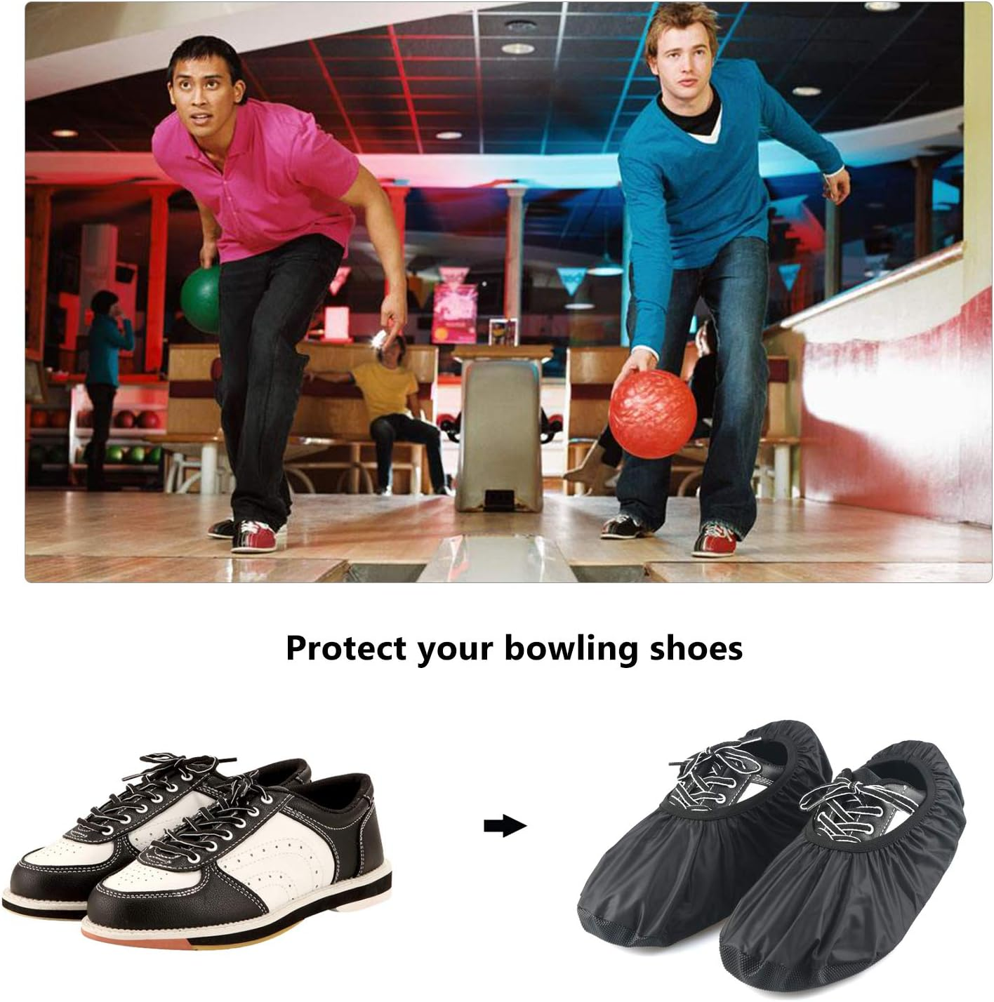 Plasmaller Premium Bowling Shoe Protector Covers image number 5