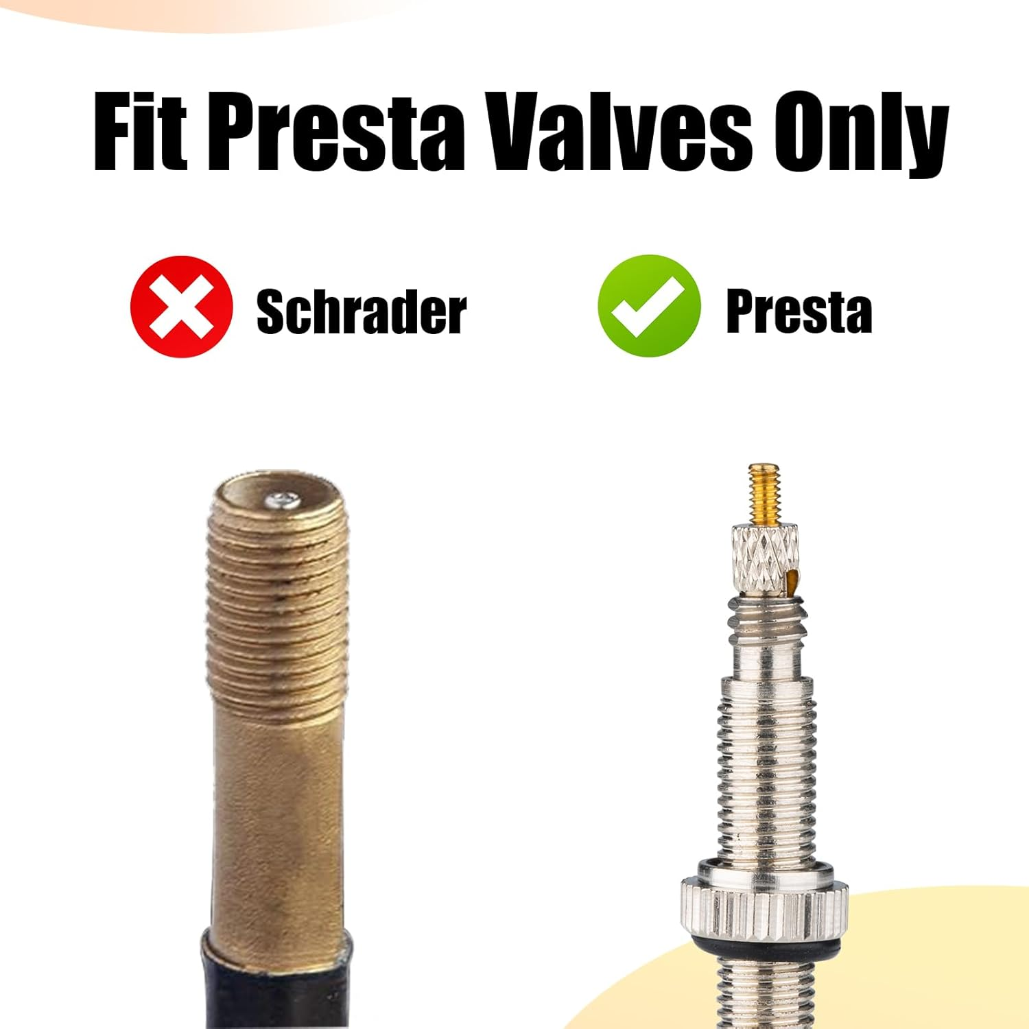 Yellow Presta Valve Caps for Bicycle Plastic Tire Valve Stem Covers - Air Valve Stem Covers for MTB Mountain, Road Bike Tires (20 Pack) image number 4