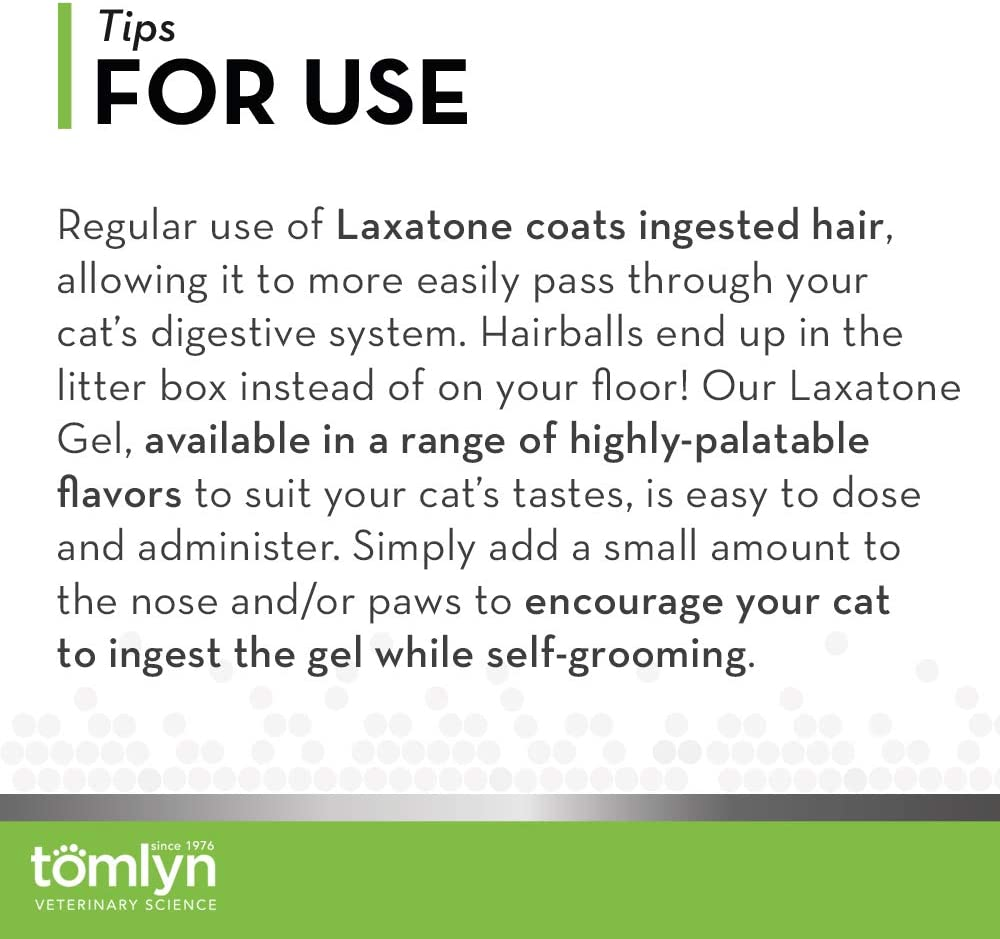 Tomlyn Laxatone Tuna-Flavored Hairball Remedy Gel for Cats and Kittens, 4.25Oz image number 1