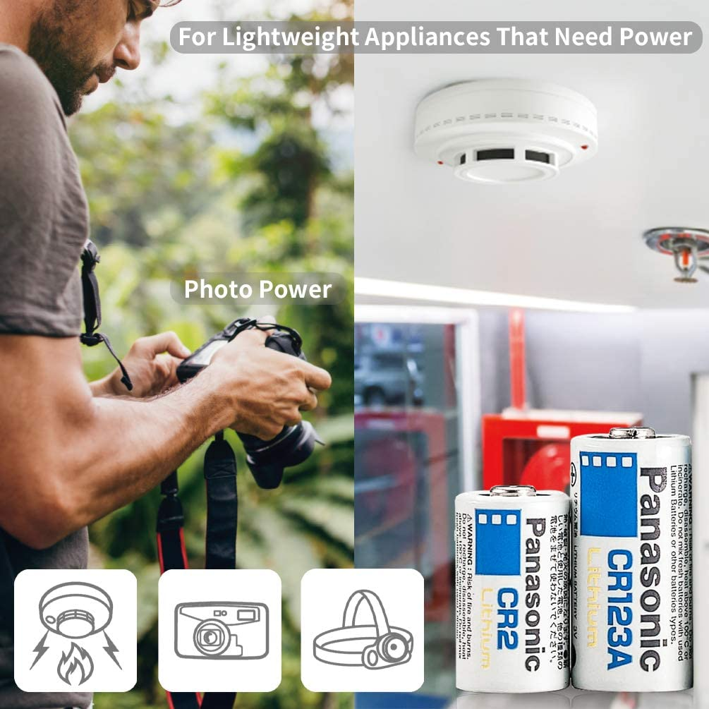 Panasonic CR2 Photo Lithium 3V Camera Battery, 1-Pack (CR-2W/1BE) image number 1