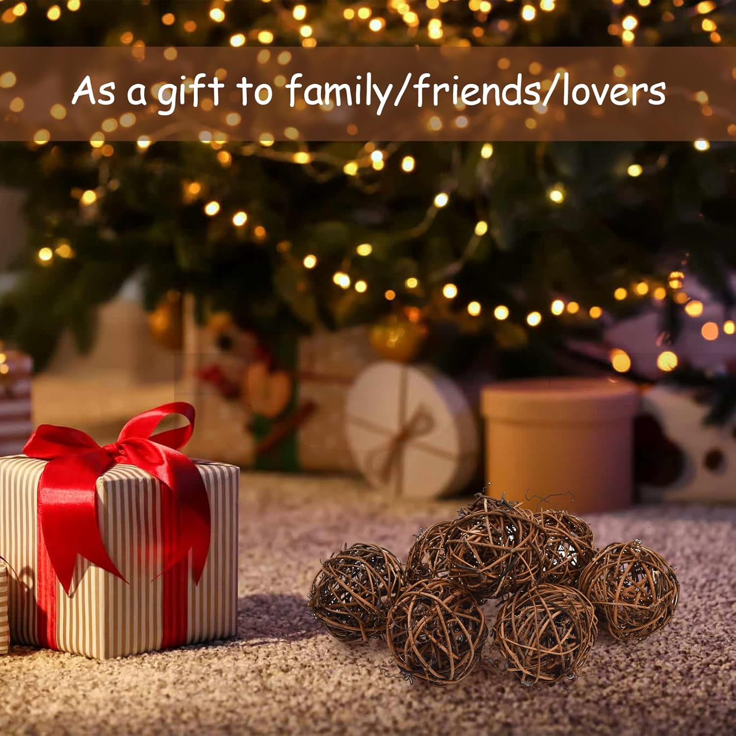 Hoxfly Chew Balls Set, 9 Pieces Willow Ball Toy for Small Animals, 6 Cm Grass Toy for Rabbit Hamster, Bird Chew Toy, Treats Braided Straw Toy for Small Animals, Parrot image number 1