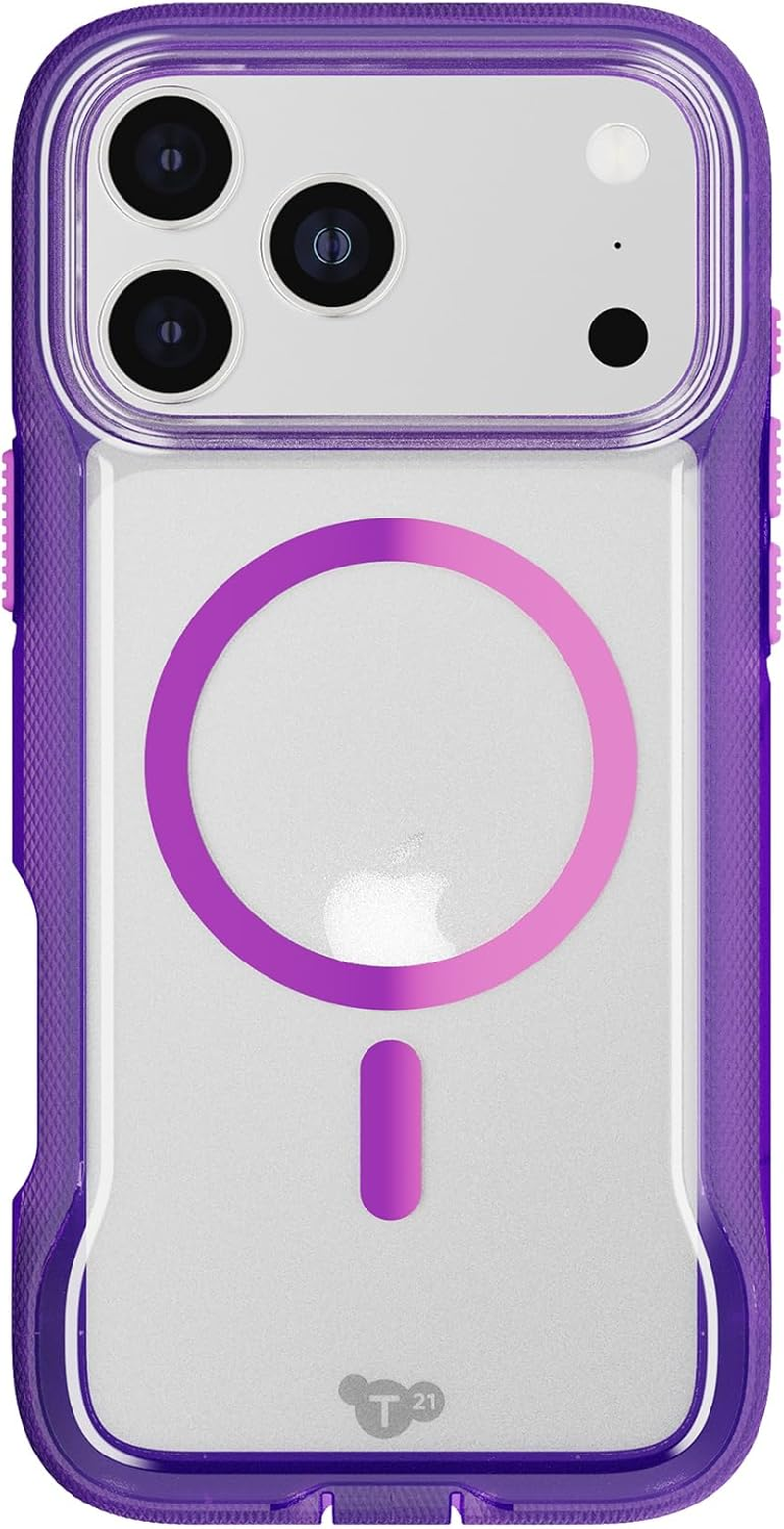 Tech21 Evopro Magsafe Case Apple Iphone 17 Pro Max, Wireless Charging, Magsafe Compatible, Scratch-Resistant Shockproof Protective Cover Case - Purple/Pink image number 4