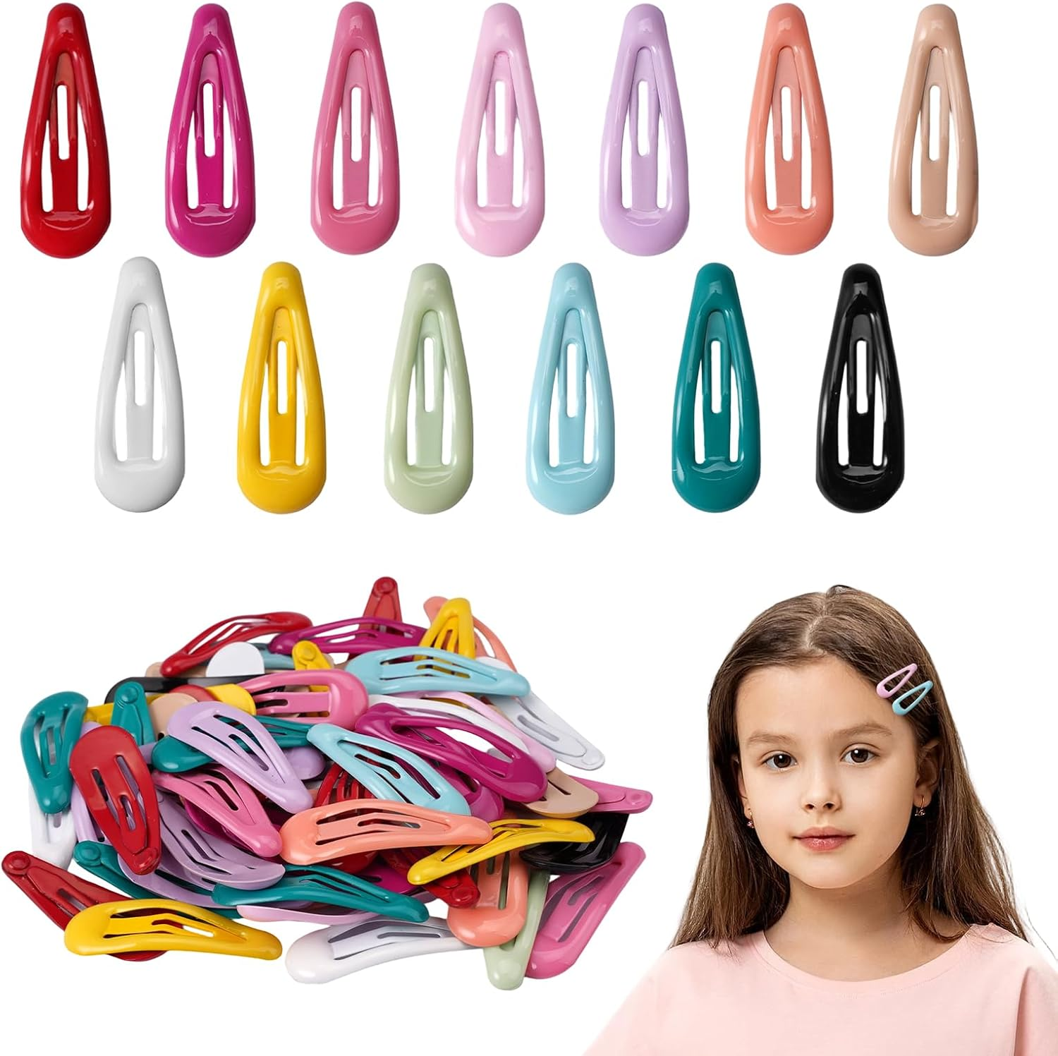 Small 3Cm Black Hair Clip image number 2