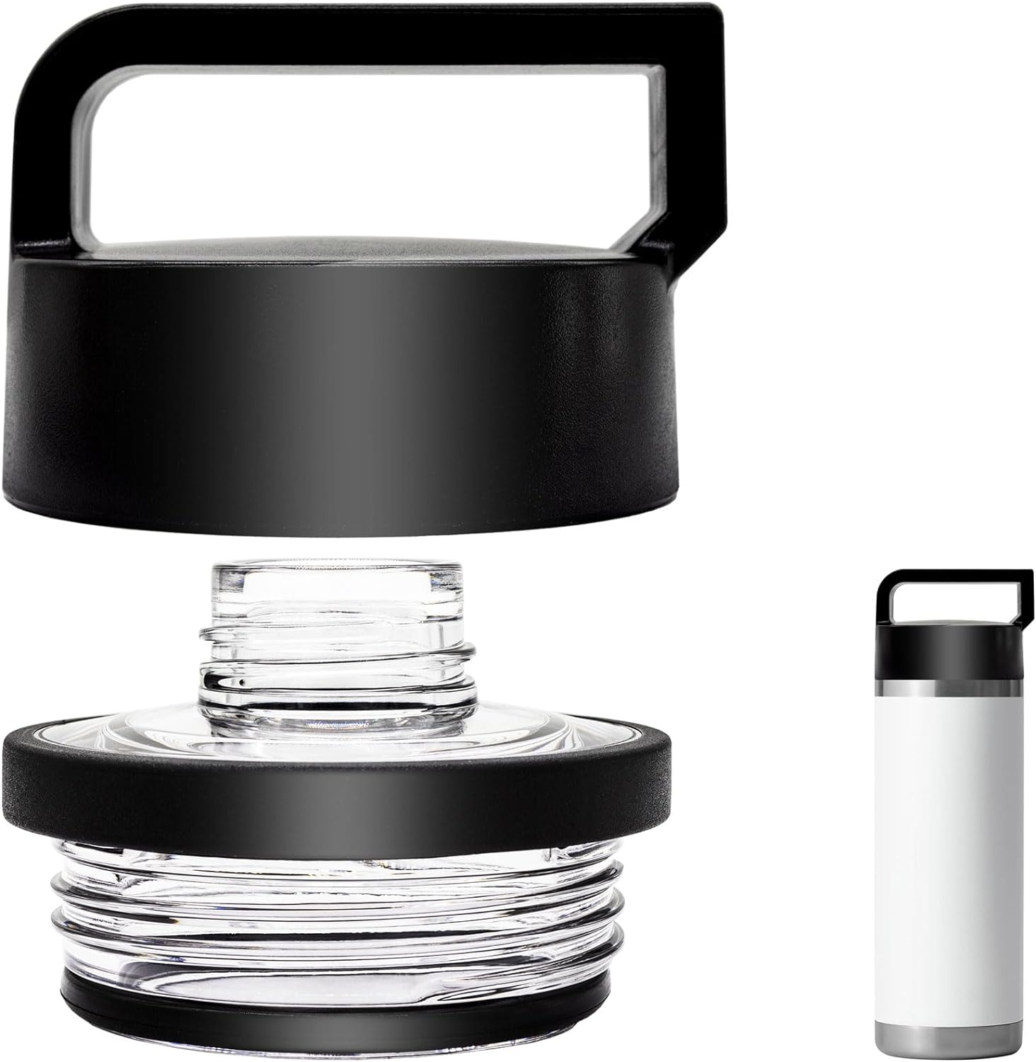 Chug Cap for YETI Rambler Bottle Fits for 18 Oz 26 Oz 36 Oz 64 Oz Chug Replacement Lid Cap Water Bottle Accessories Compatible with Yeti Rambler Bottle Models image number 3