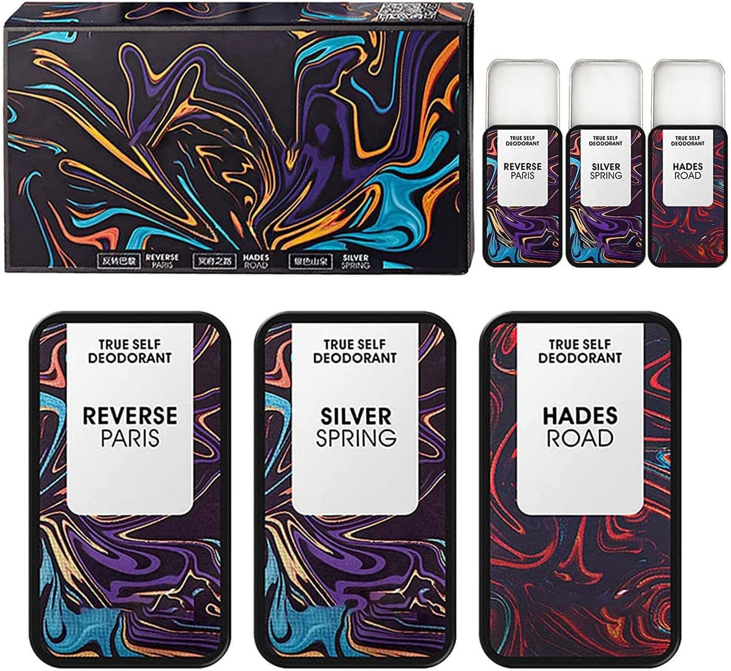 Dusehu Solid Perfume Set, 3 Natural Floral Scent Hommelure Fheromotherapy Solid Perfume, Travel Size Pocket Balm Pheromone Cologne, Dance Parties