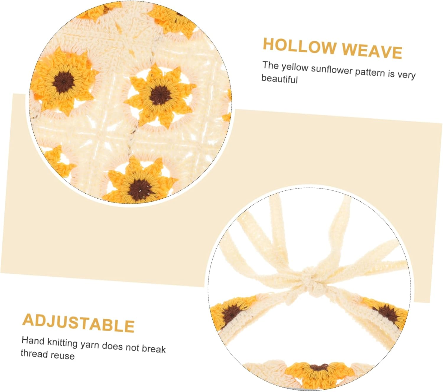 Yardenfun Flower Headscarf Knitted Headband for Women Hairbands Women Flower Head Scarf Cotton Headbands for Floral Crochet Bandana Floral Headbands Satin Lined Turbans for Strap