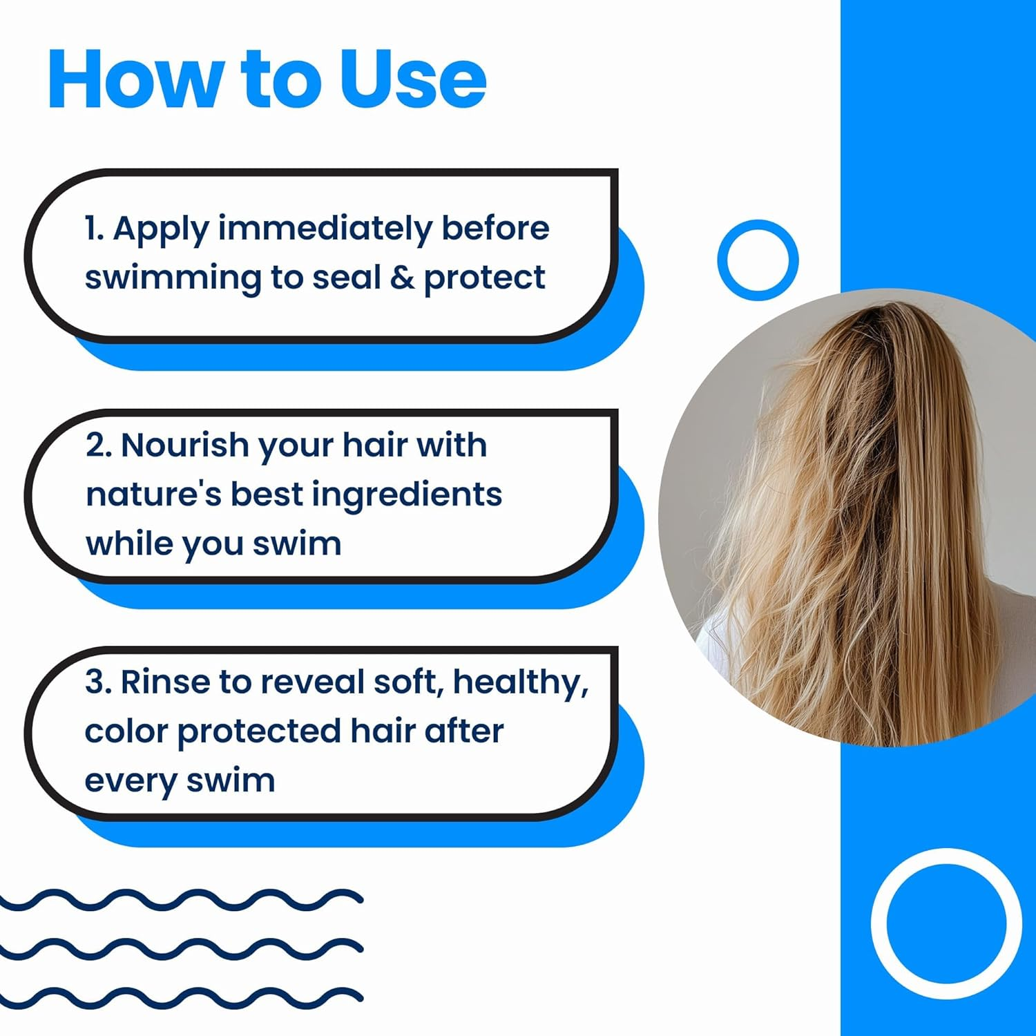 AQUA GUARD Pre-Swim Hair Defense | Prevents Chlorine Damage + Softens Hair | Made in California | Color Safe, Great Scent | 5.3 Oz (2 Pack) image number 2